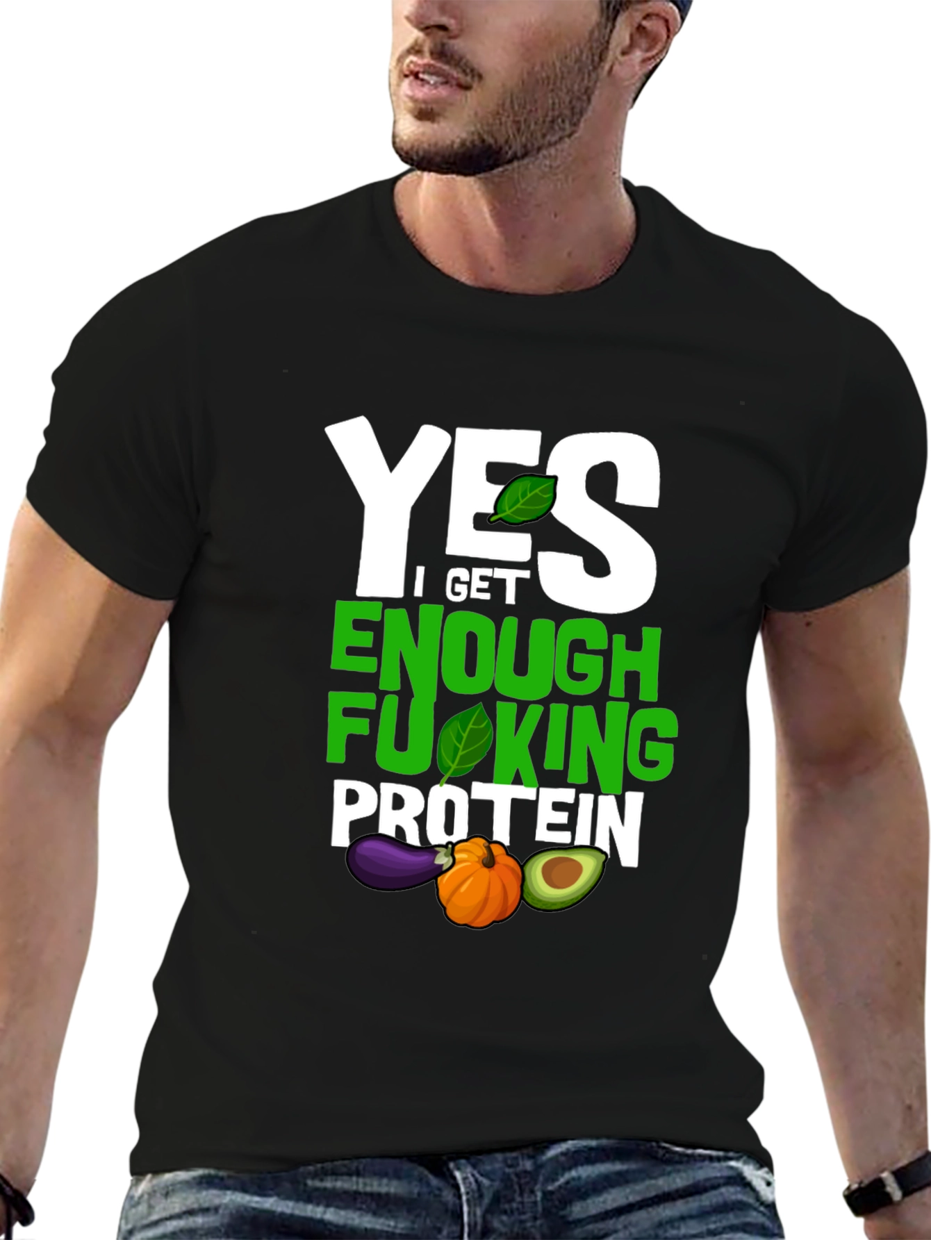 Vegan Protein T-Shirt - Funny Plant Based Tee