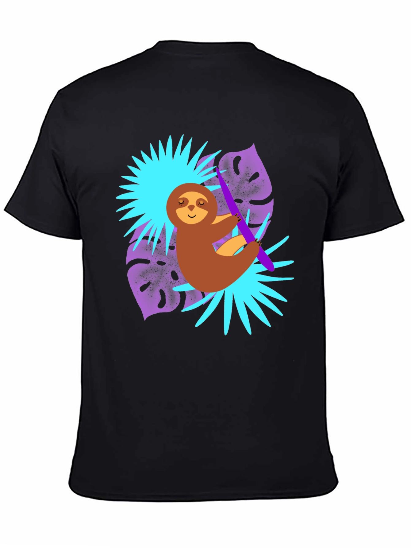 Sloth Graphic Tee - Tropical Vibe