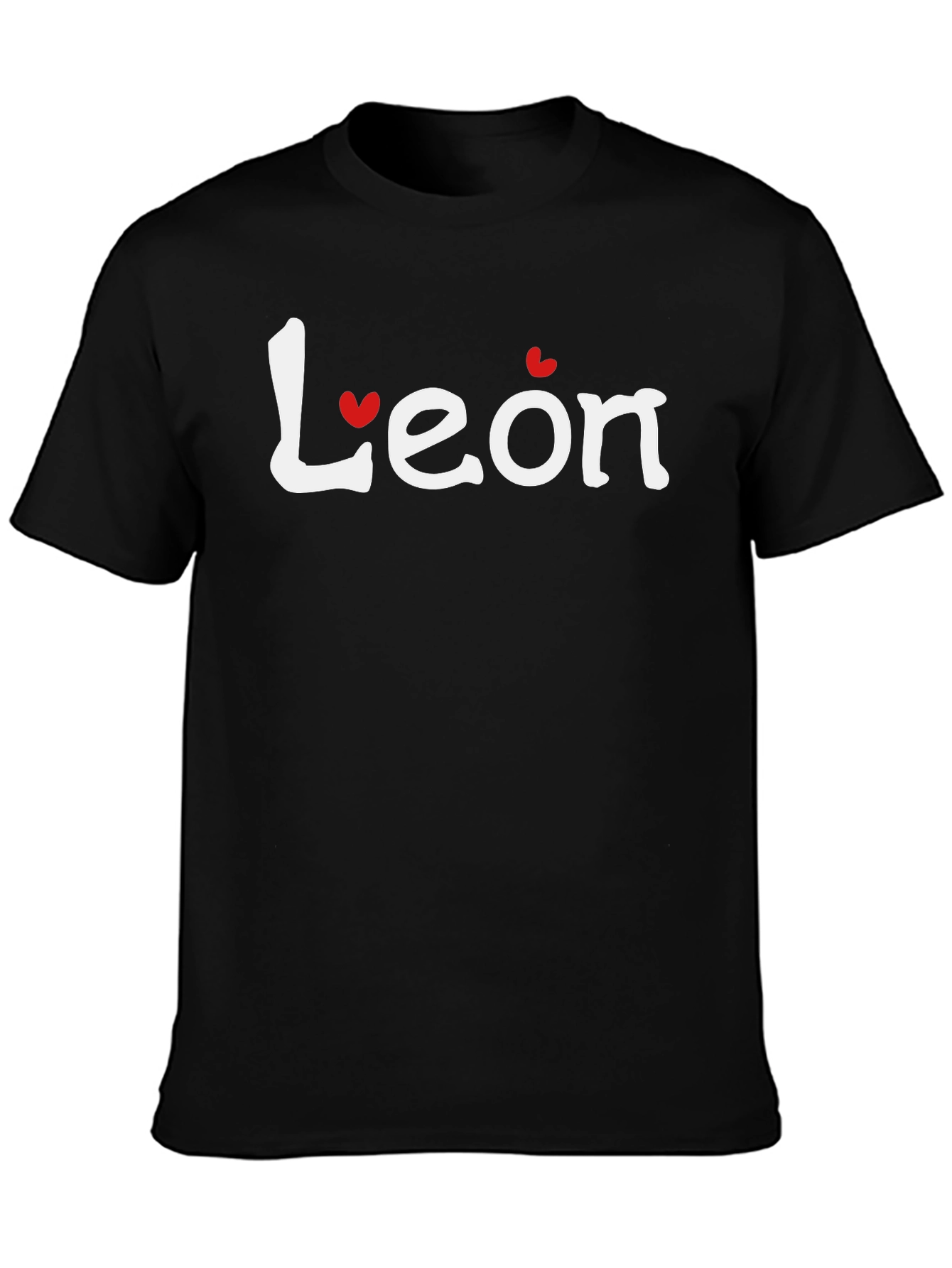 Leon Heart Graphic T-Shirt - Casual Crew Neck Tee