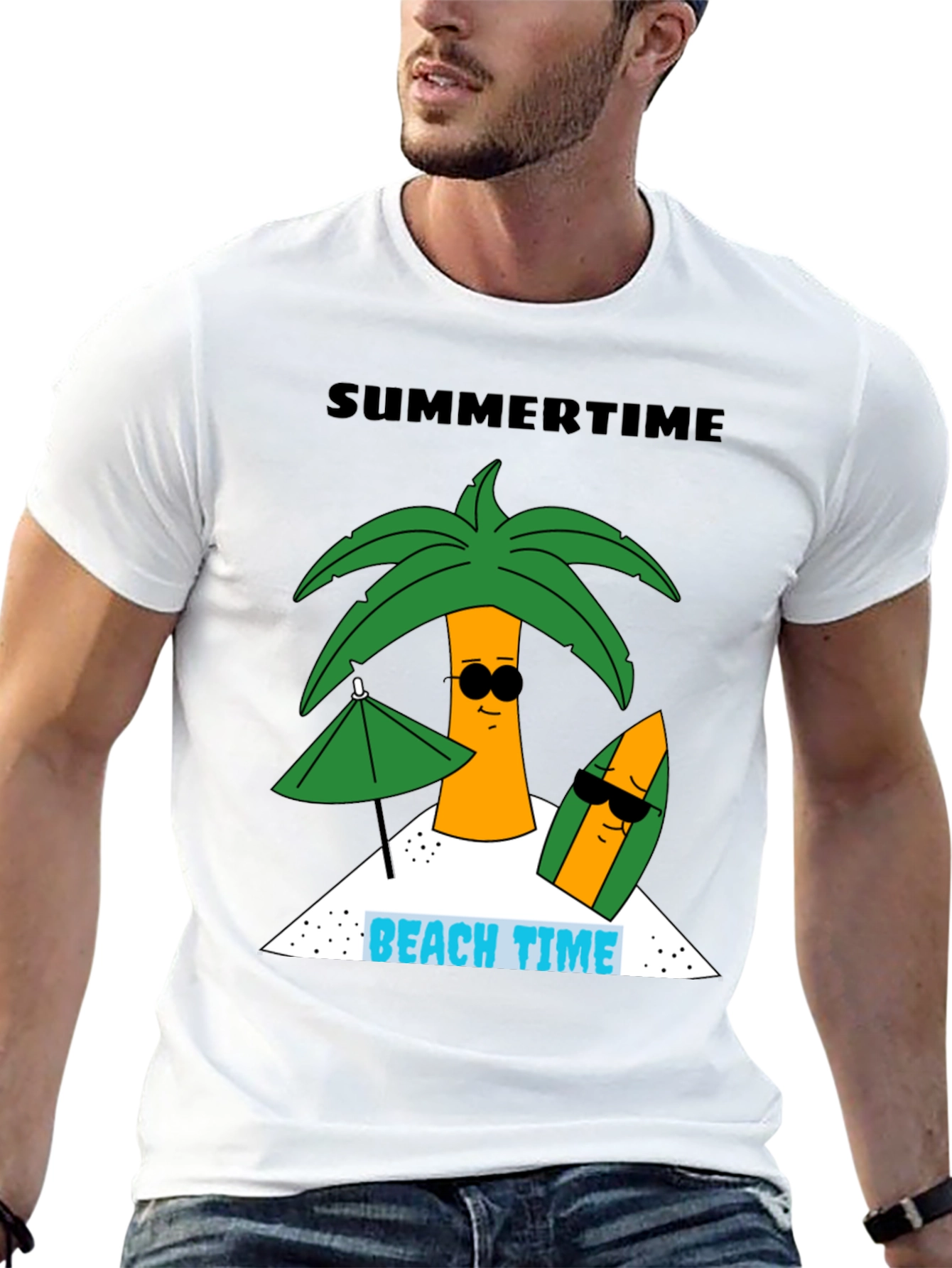 Summertime Beach Time Graphic Tee
