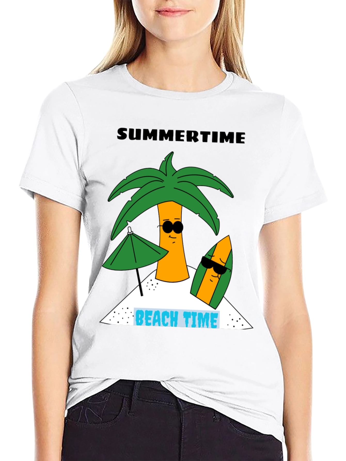 Summertime Beach Time Graphic Tee