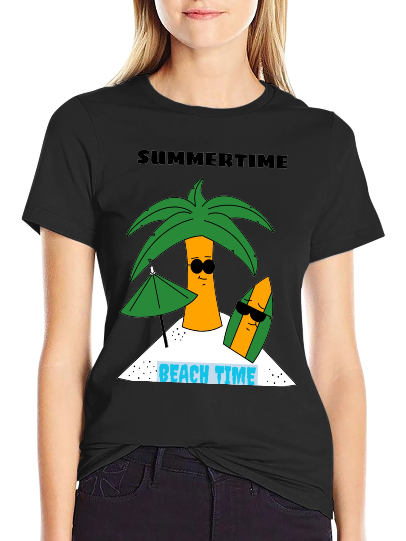 Summertime Beach Time Graphic Tee