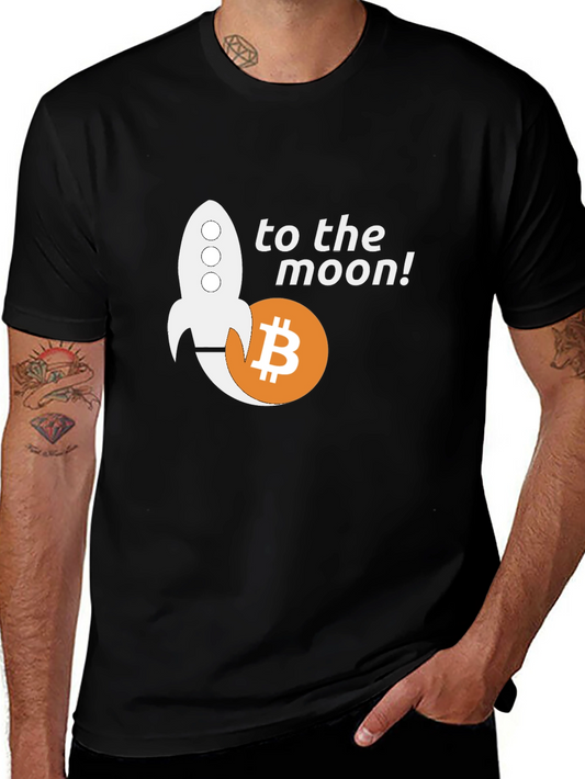 Bitcoin To The Moon T-Shirt Crypto HODL Tee