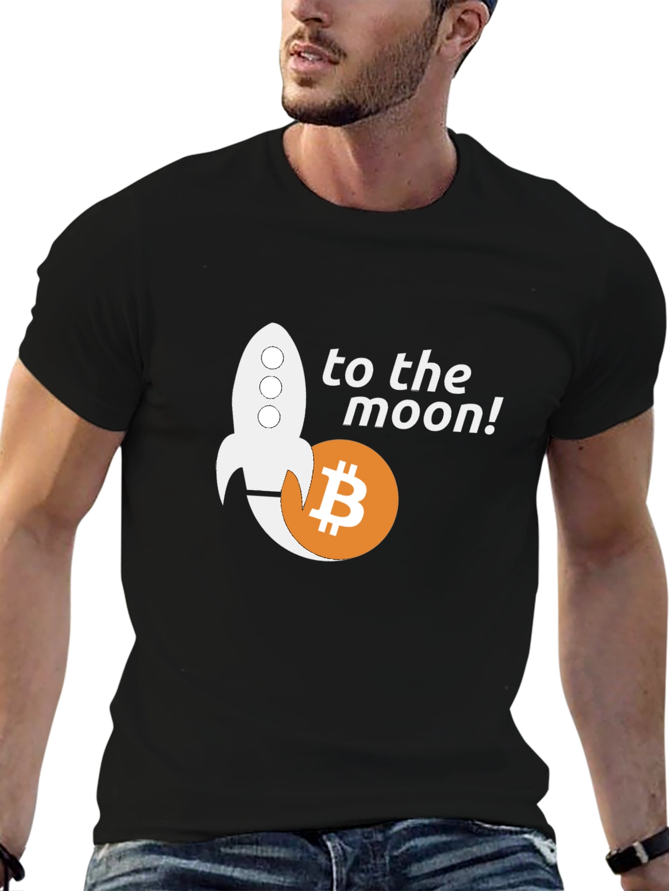 Bitcoin To The Moon T-Shirt Crypto HODL Tee