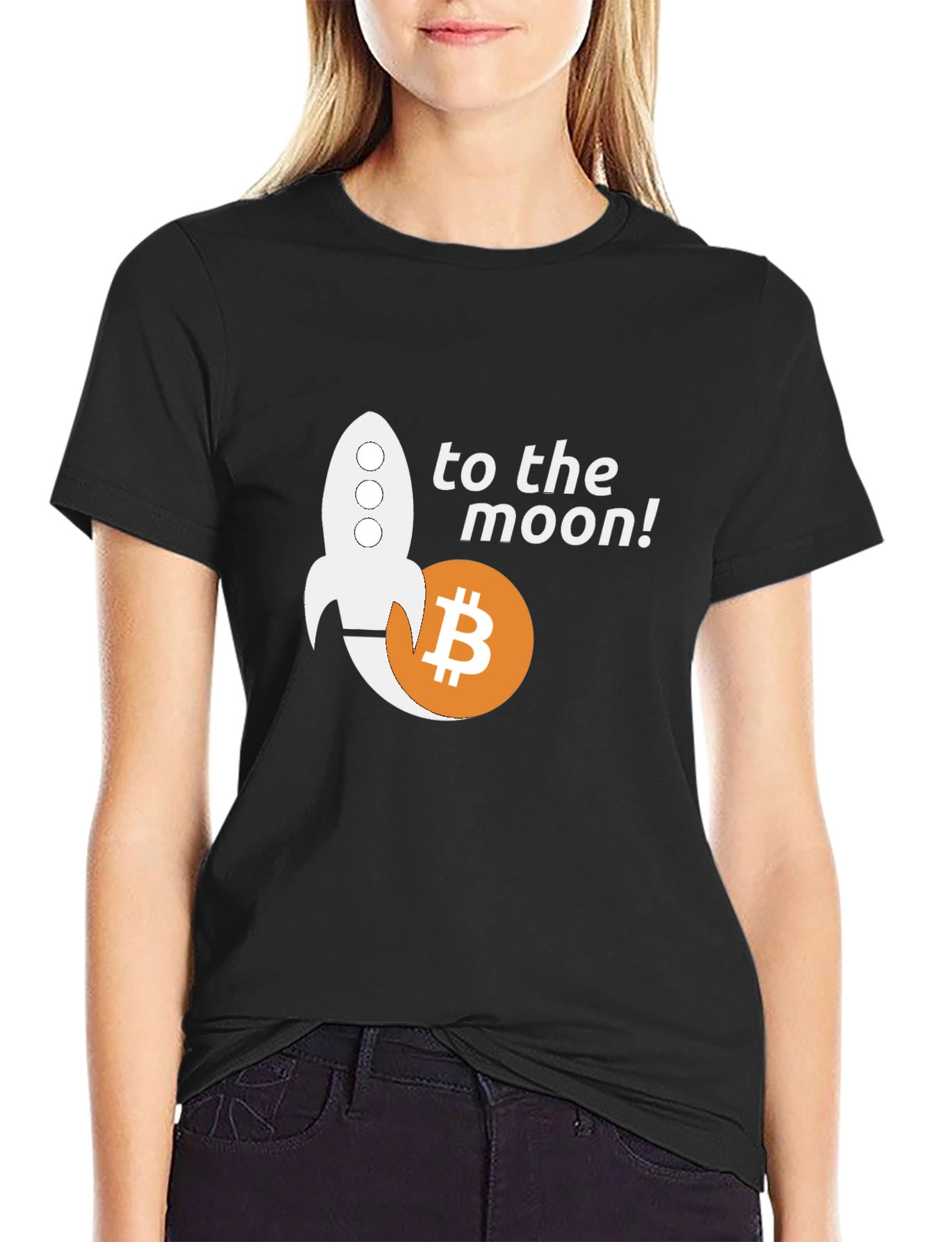 Bitcoin To The Moon T-Shirt Crypto HODL Tee