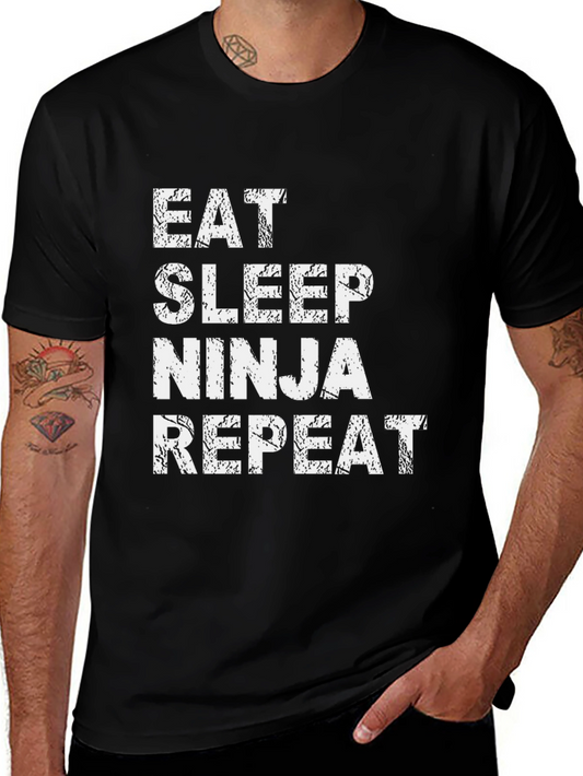 Eat Sleep Ninja Repeat Graphic Tee