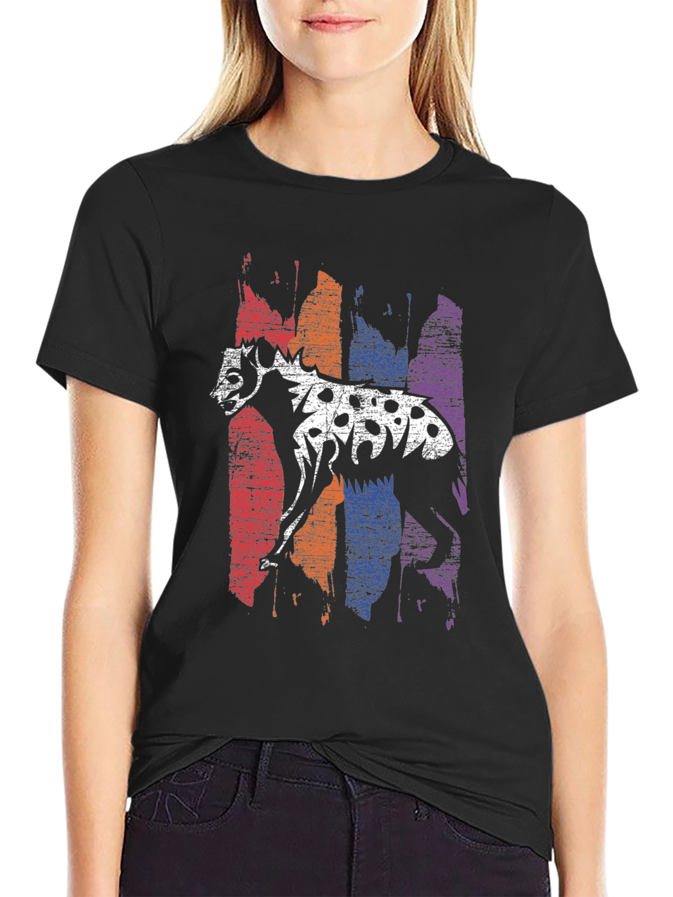 Hyena Graphic Tee - Mens Crew Neck T-Shirt