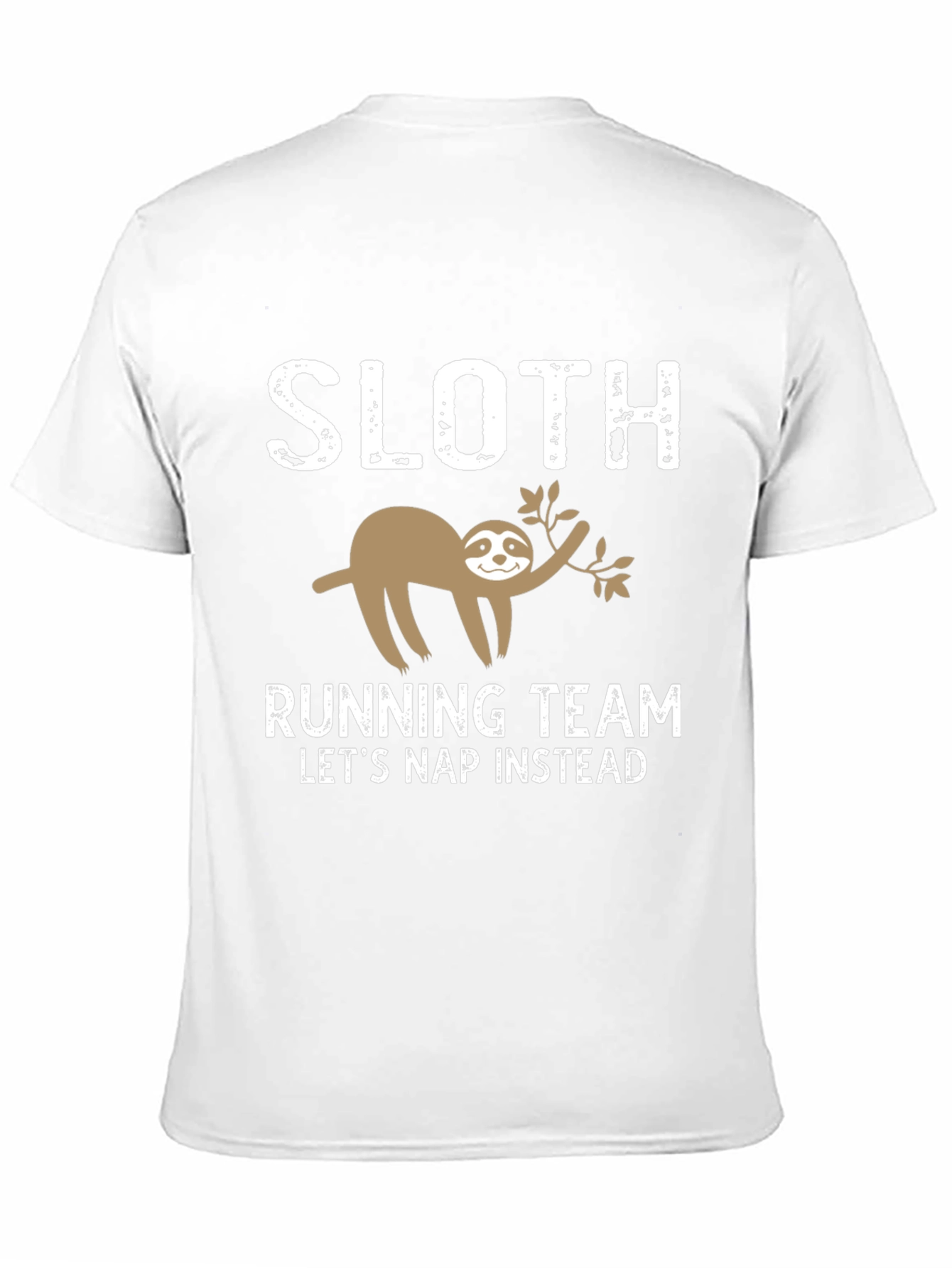 Sloth Running Team Black Graphic T-Shirt