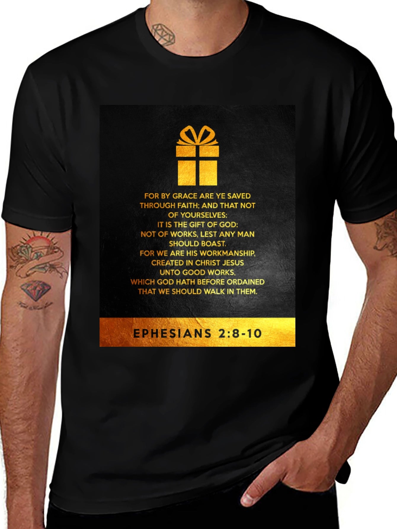 Ephesians 2:8-10 Christian T-Shirt