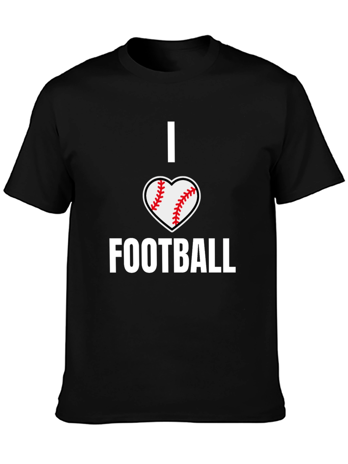 I Heart Football T-Shirt - Baseball Heart