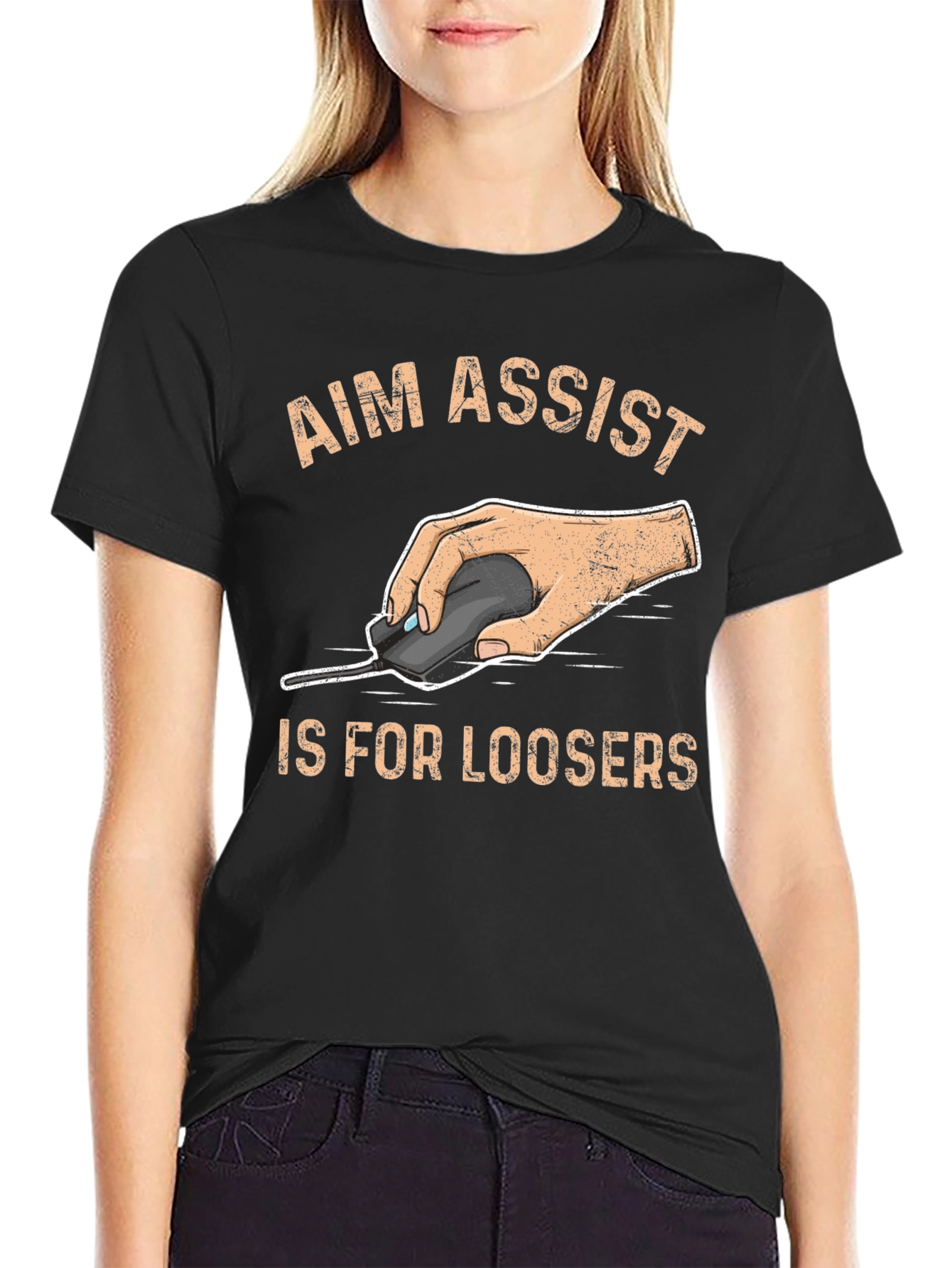 Aim Assist Is For Loosers - Gamer T-Shirt