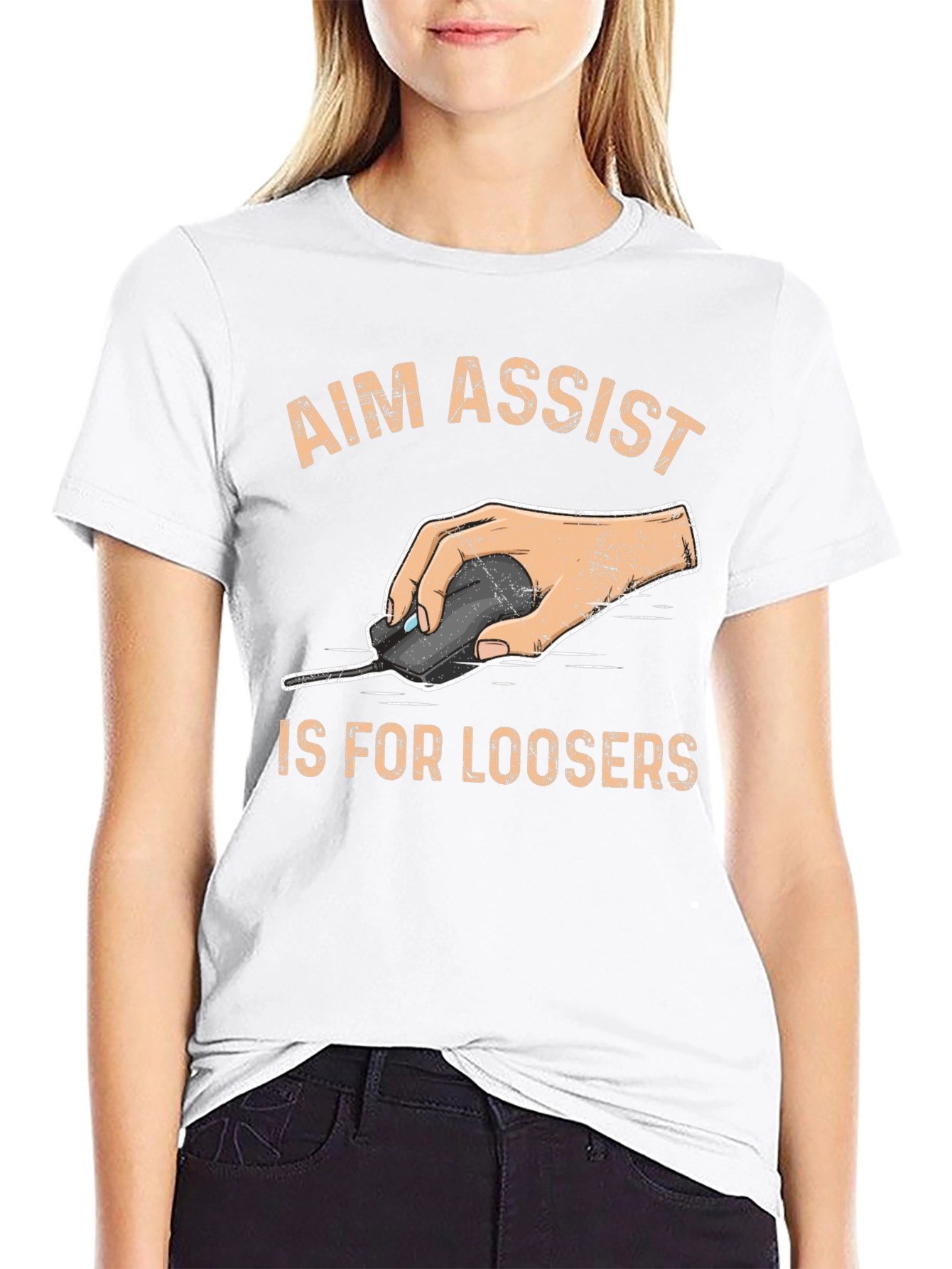 Aim Assist Is For Loosers - Gamer T-Shirt