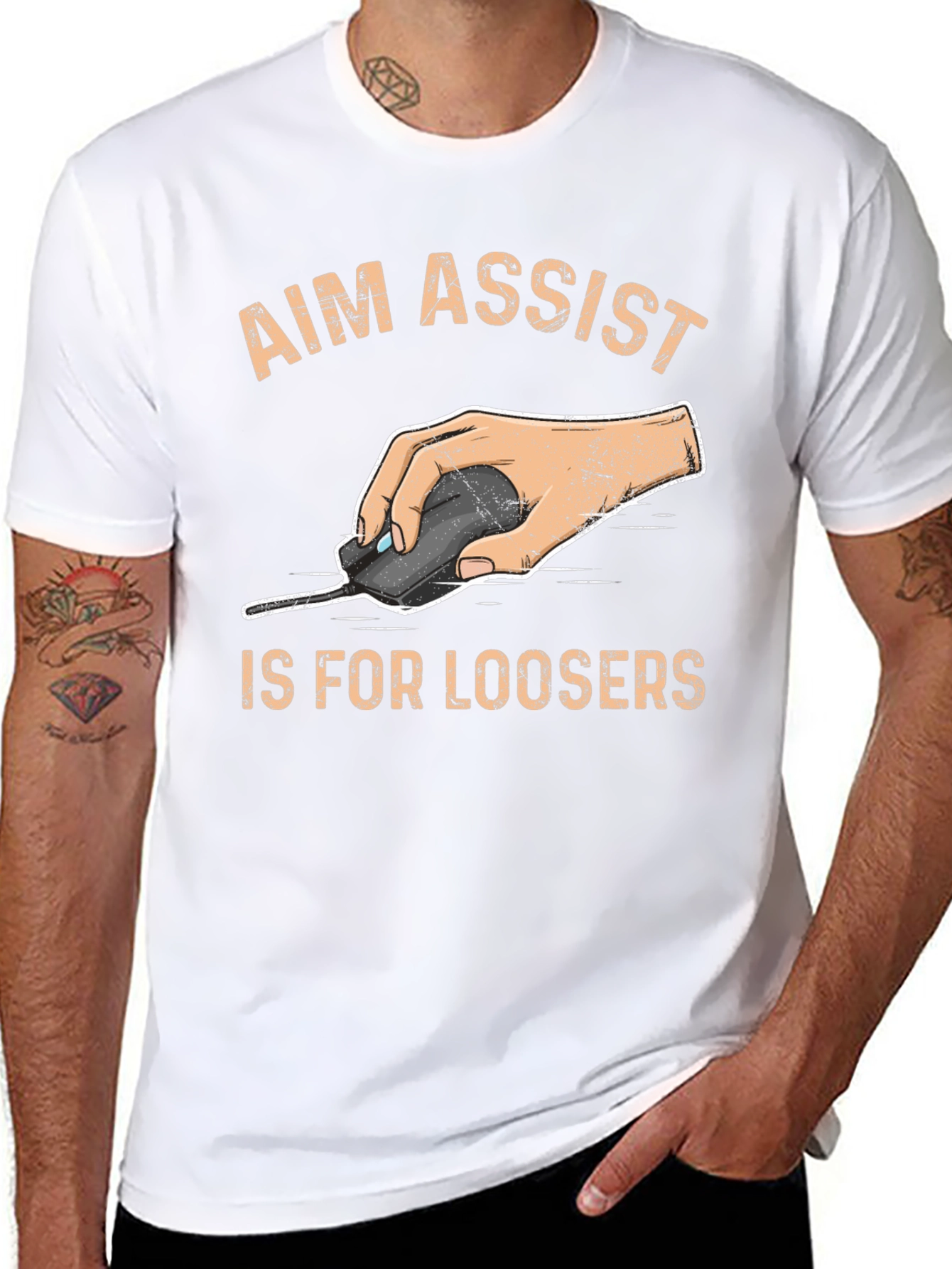 Aim Assist Is For Loosers - Gamer T-Shirt