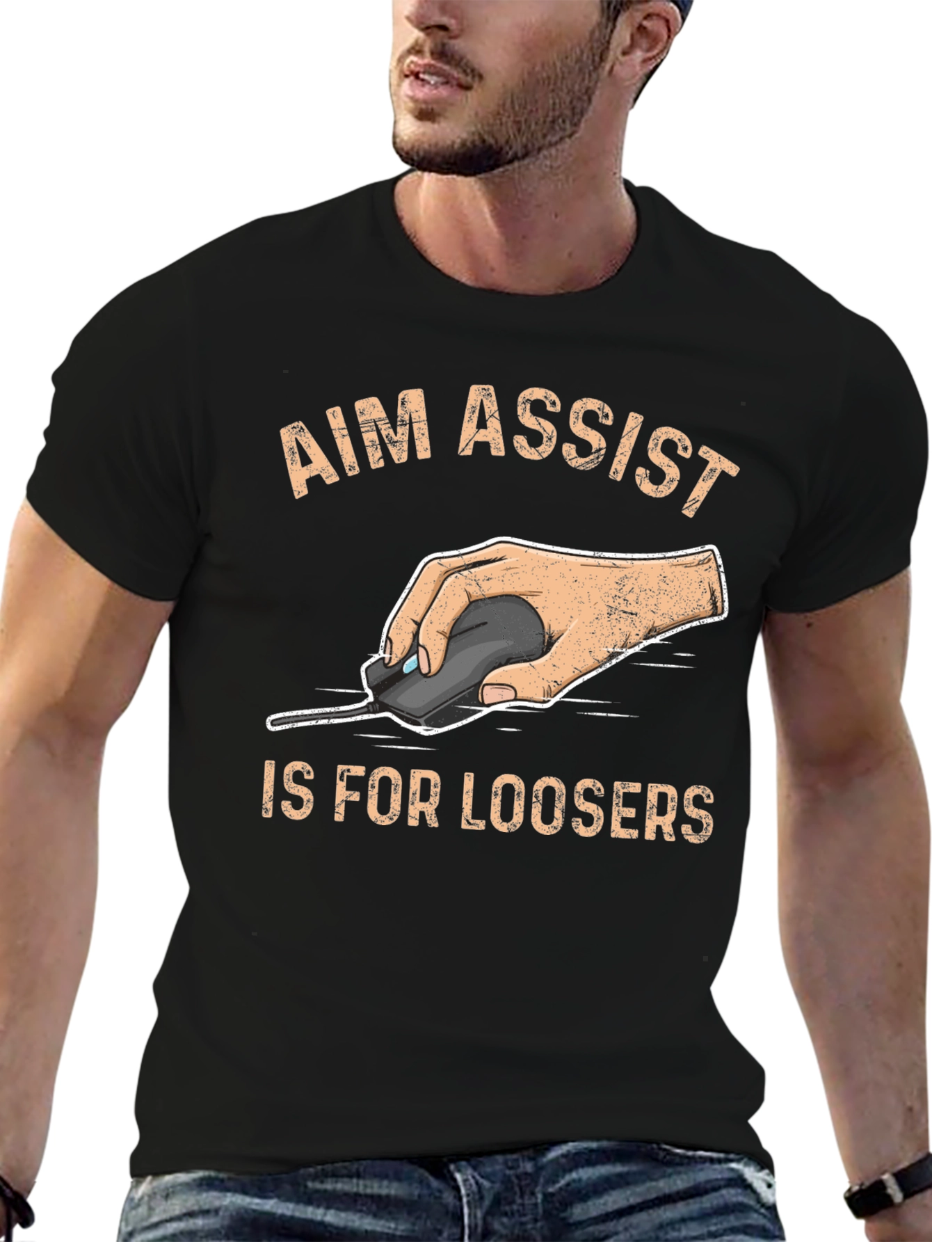 Aim Assist Is For Loosers - Gamer T-Shirt