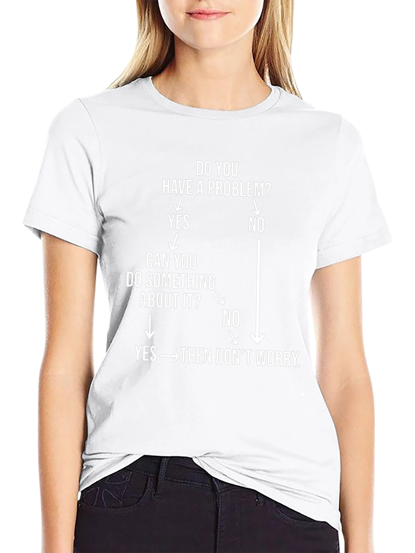 Funny Problem Solving Flowchart T-Shirt