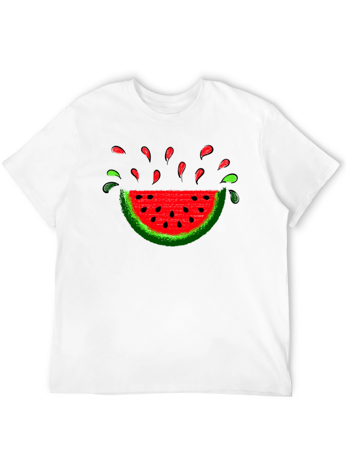 Watermelon Slice Graphic Tee - Black