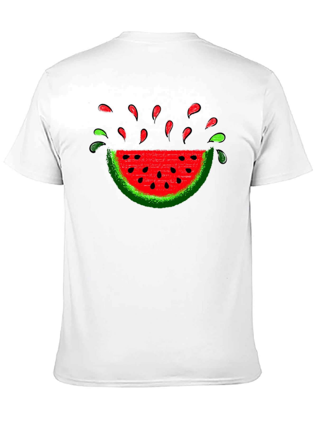 Watermelon Slice Graphic Tee - Black