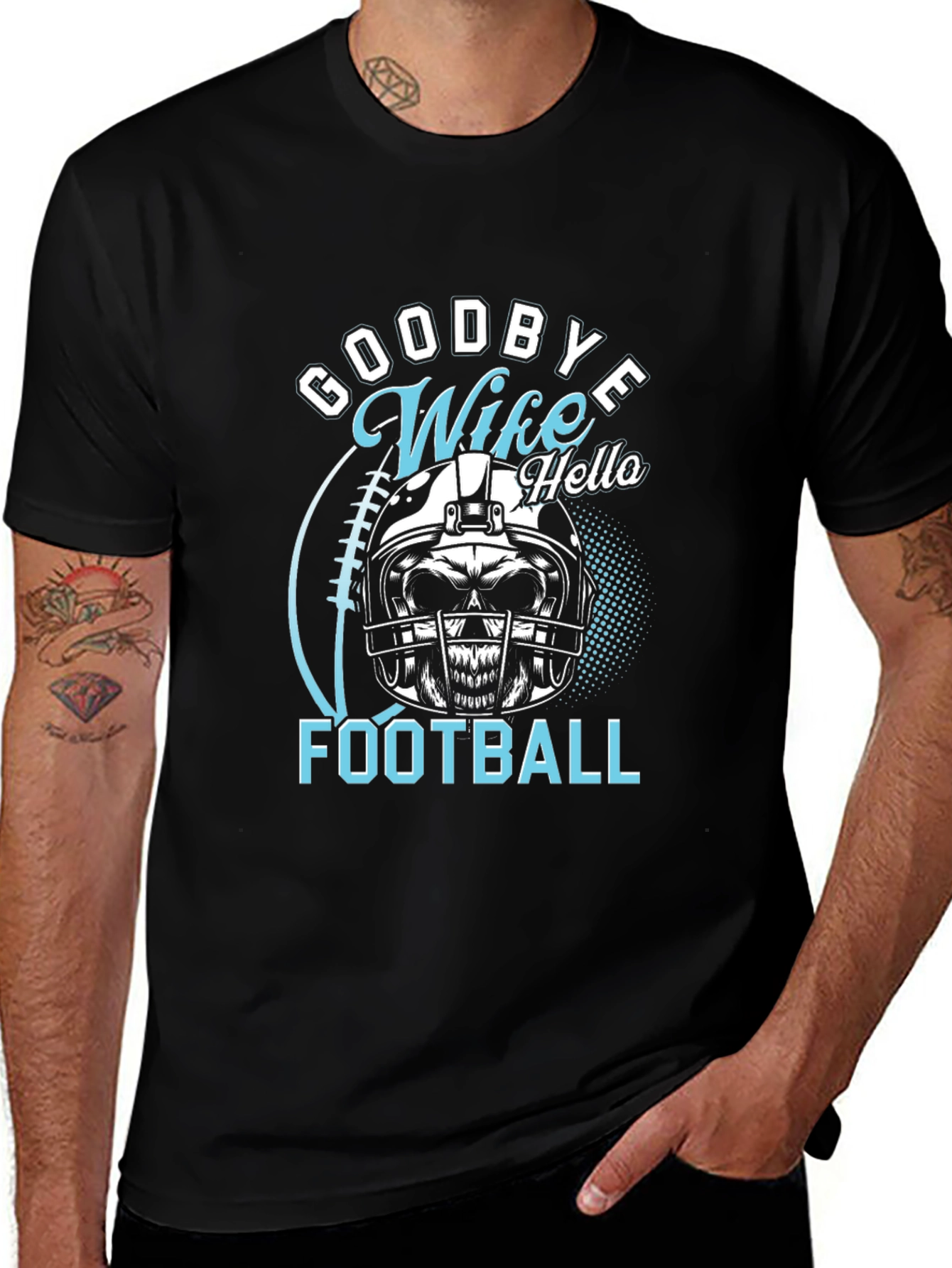 Goodbye Wife Hello Football Graphic Tee
