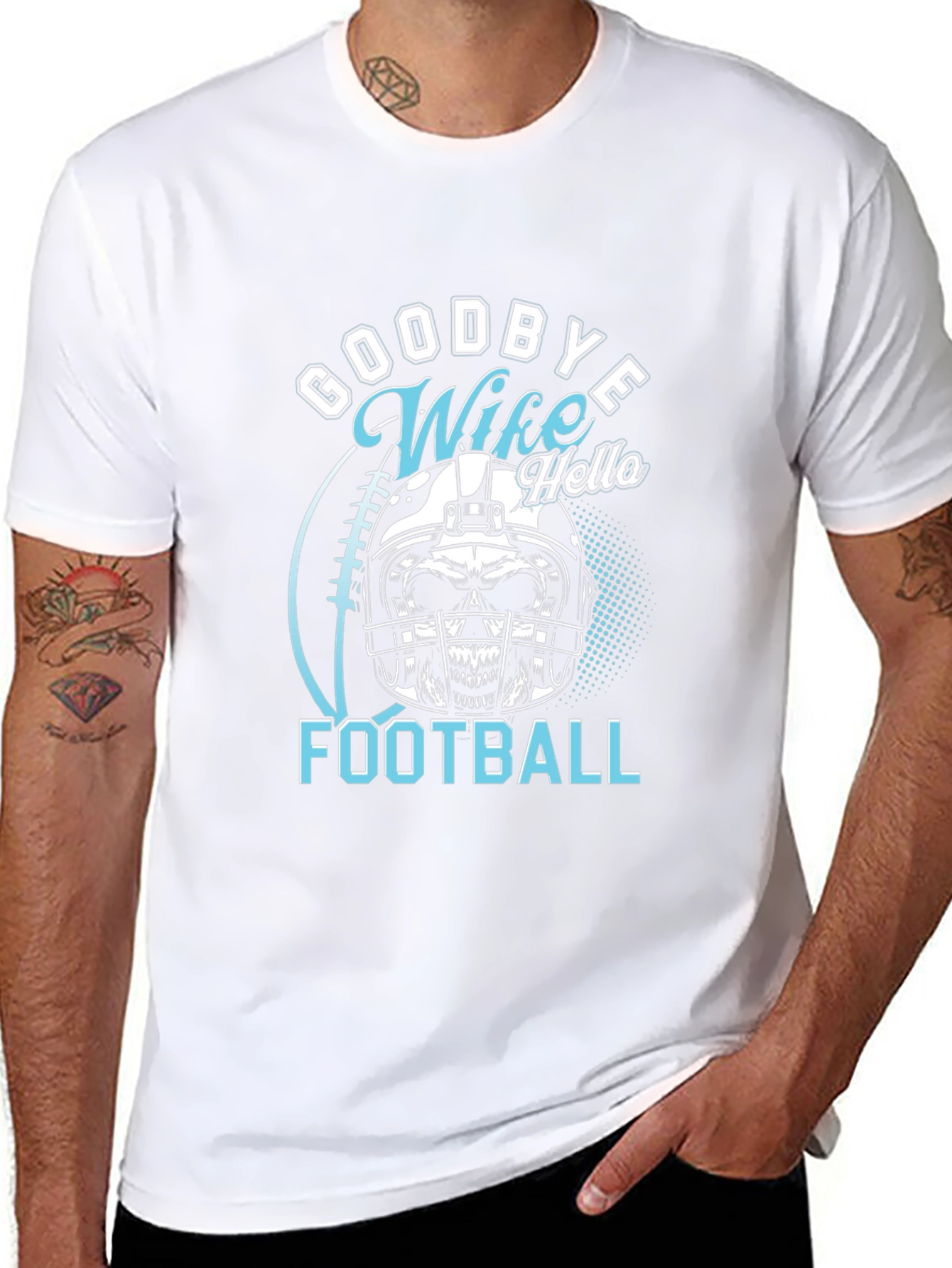 Goodbye Wife Hello Football Graphic Tee