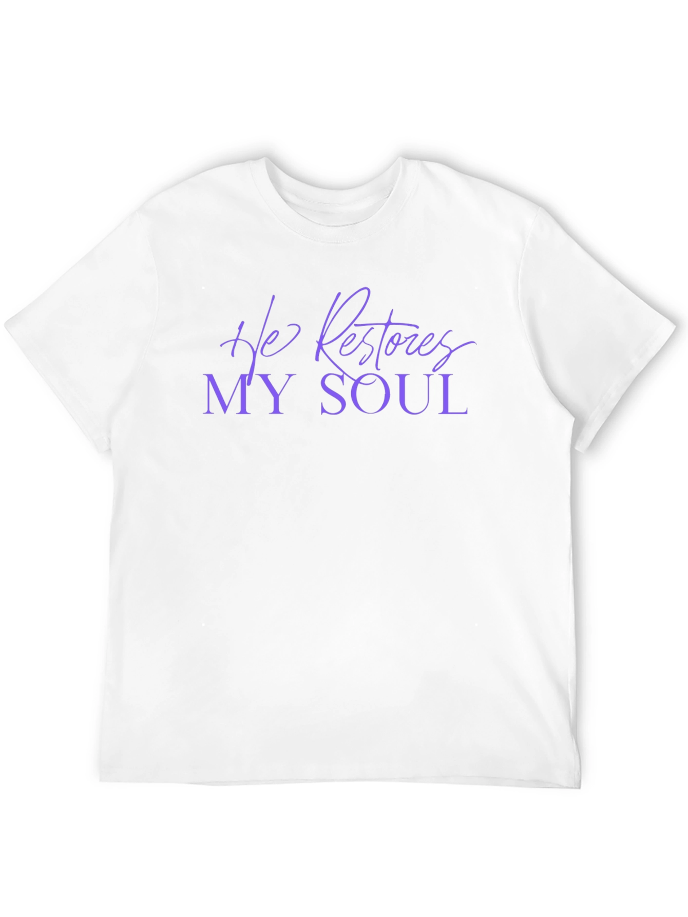 He Restores My Soul T-Shirt - Christian Apparel