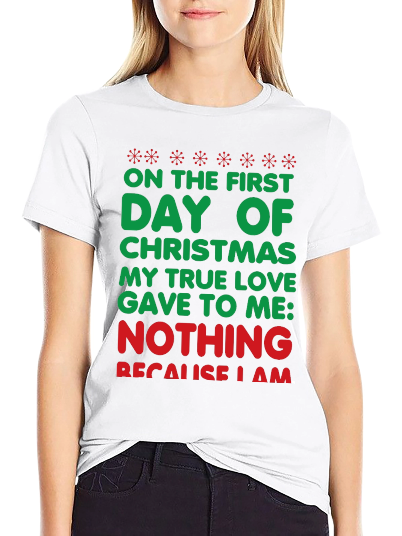 Funny Christmas T-Shirt - On The First Day