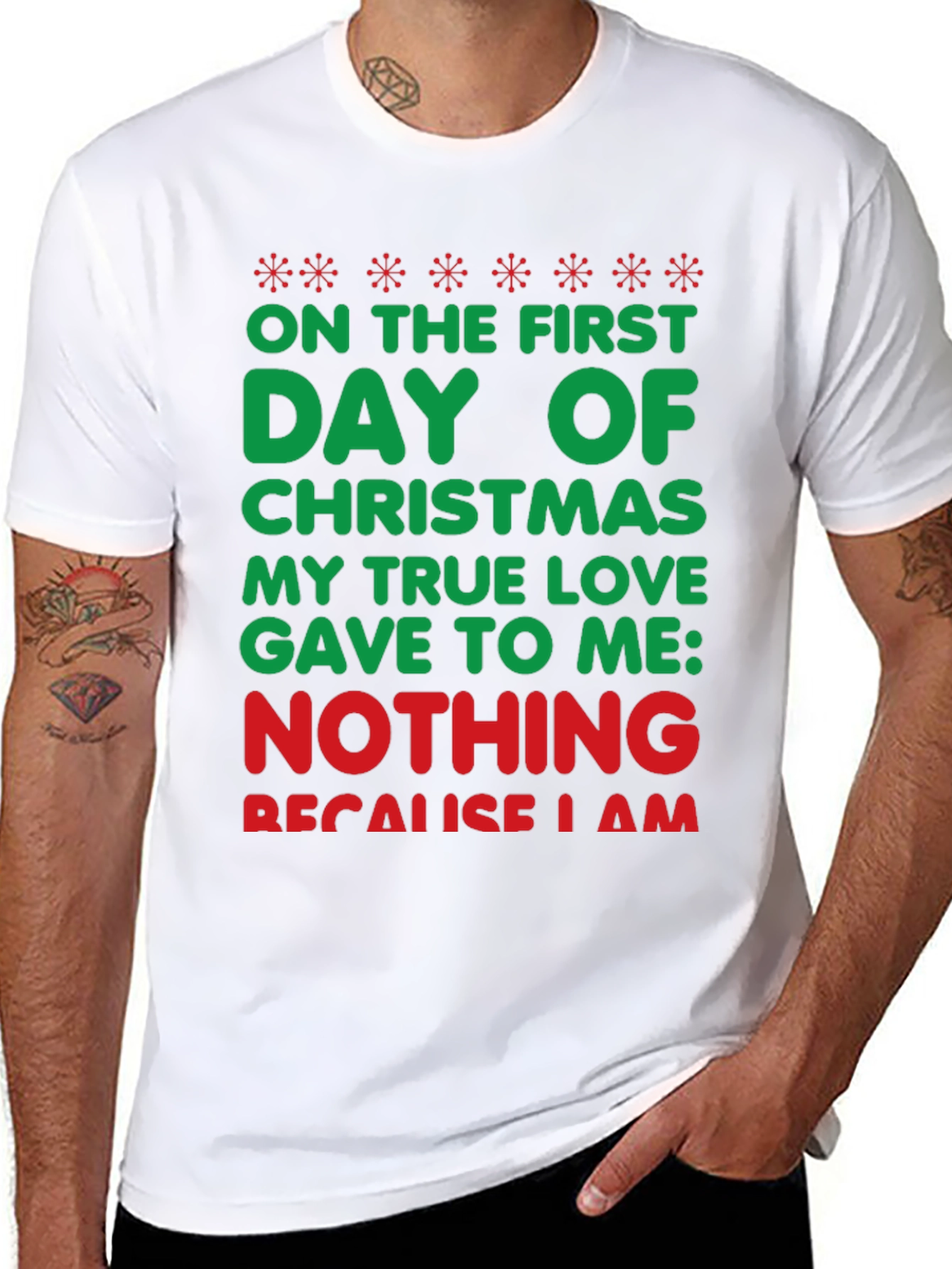 Funny Christmas T-Shirt - On The First Day