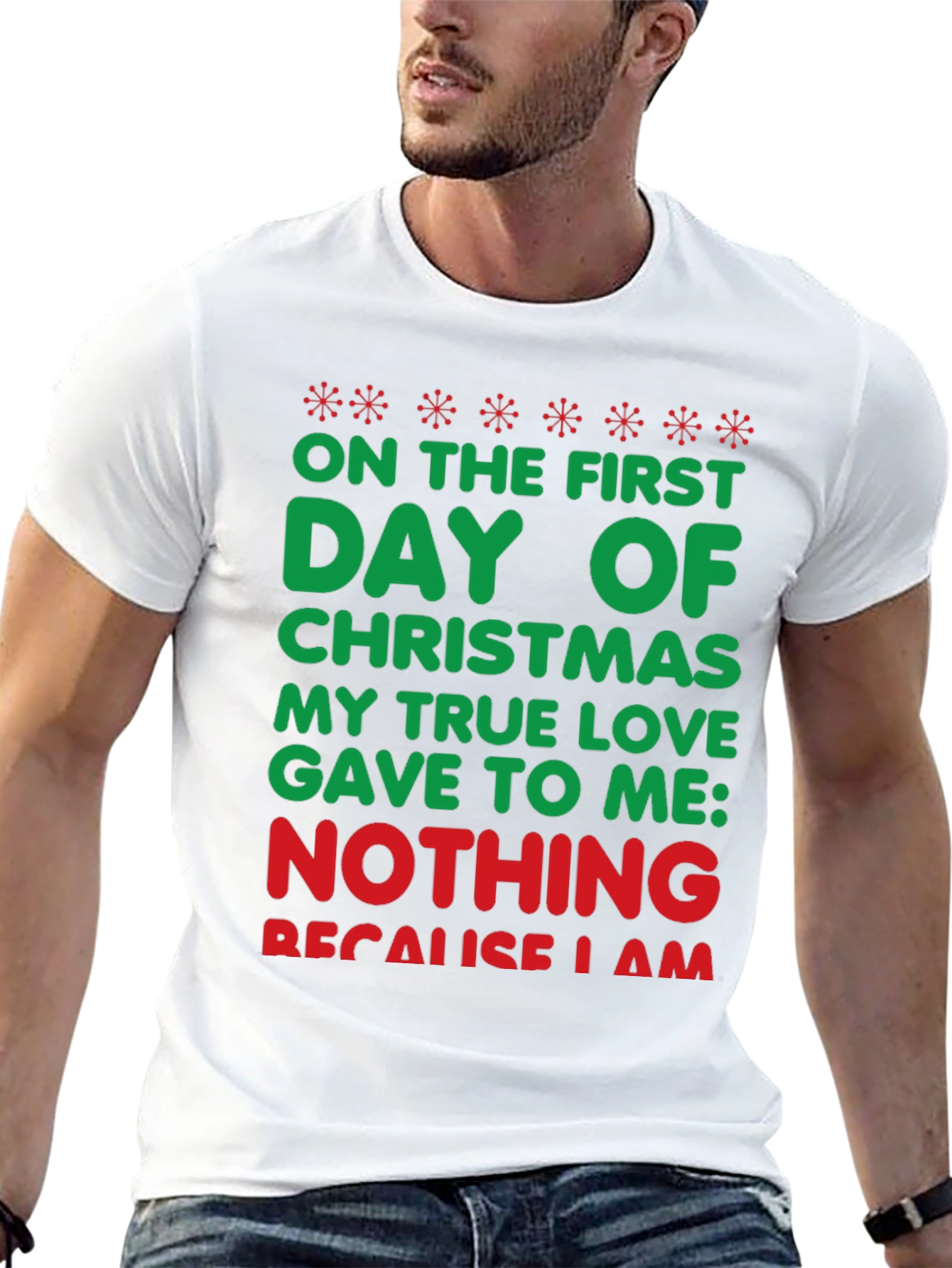 Funny Christmas T-Shirt - On The First Day