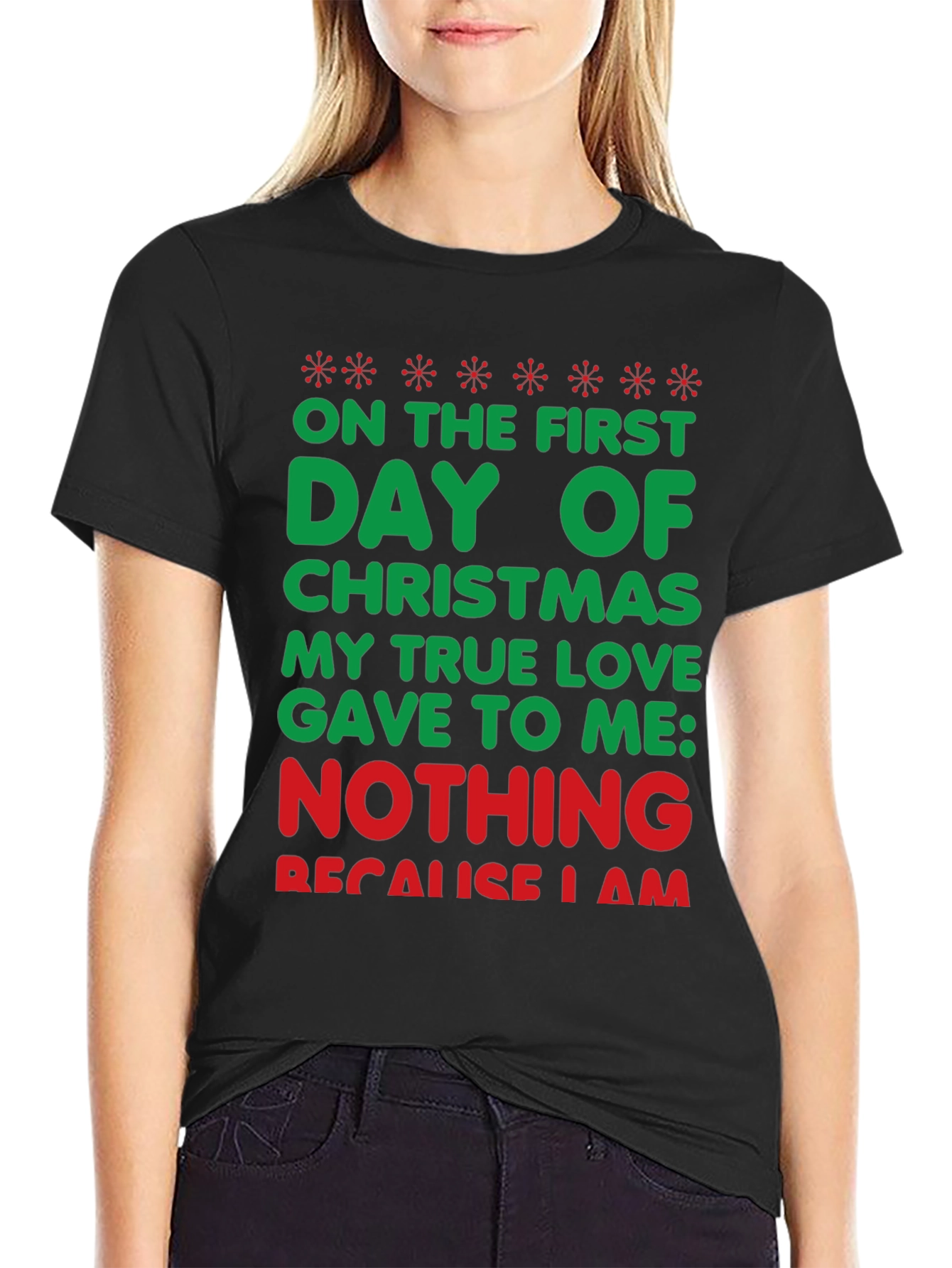 Funny Christmas T-Shirt - On The First Day