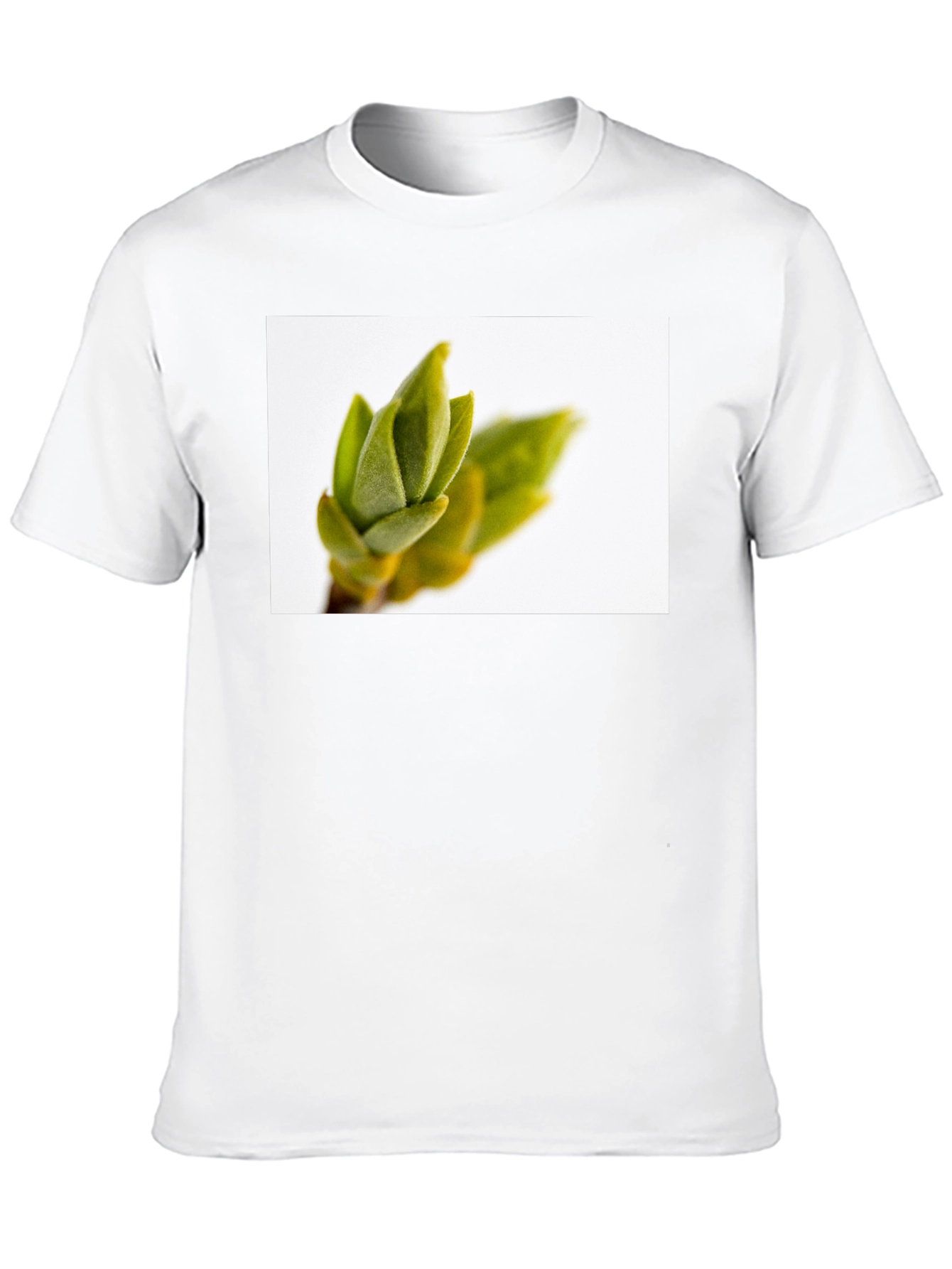 Nature Print Black T-Shirt