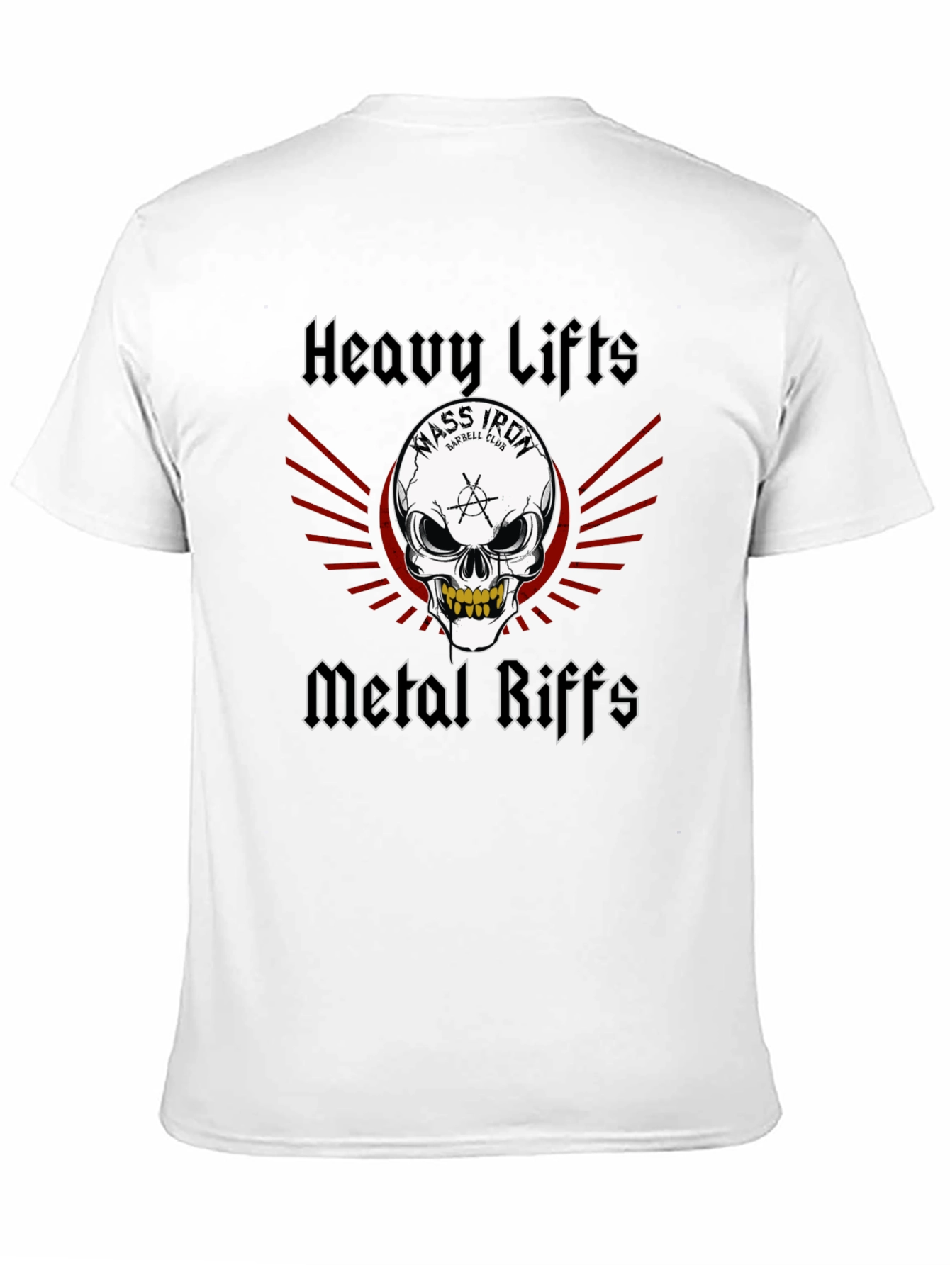 Heavy Lifts Metal Riffs Graphic T-Shirt