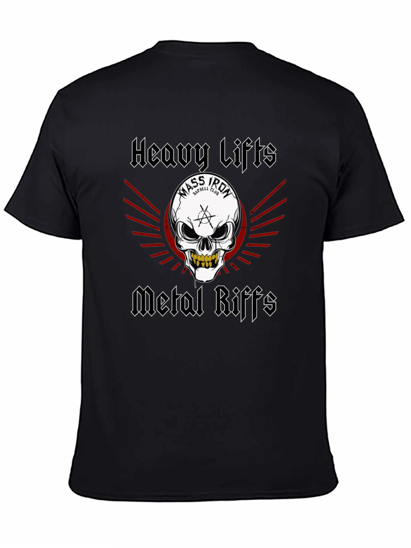 Heavy Lifts Metal Riffs Graphic T-Shirt