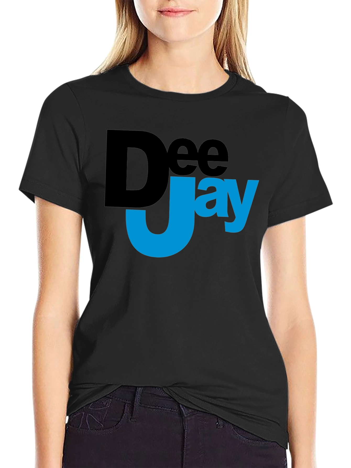 DeeJay Graphic Black T-Shirt