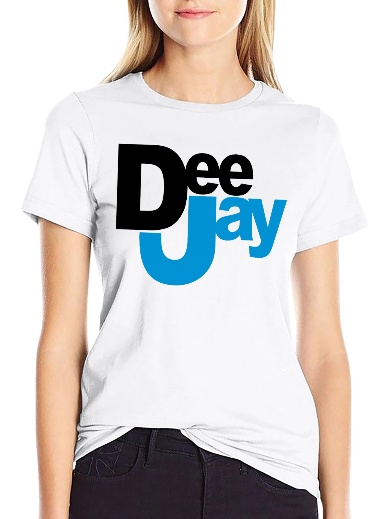 DeeJay Graphic Black T-Shirt