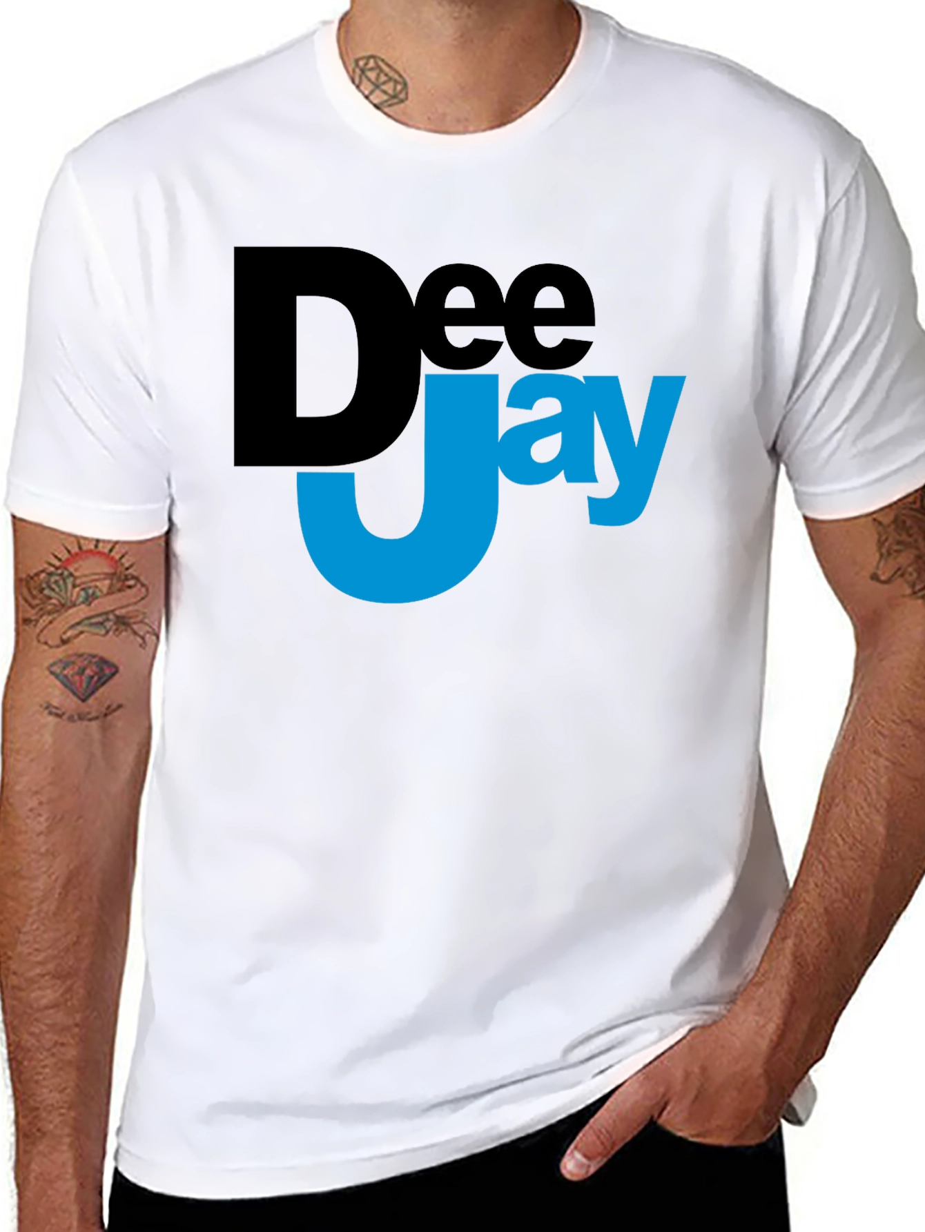 DeeJay Graphic Black T-Shirt