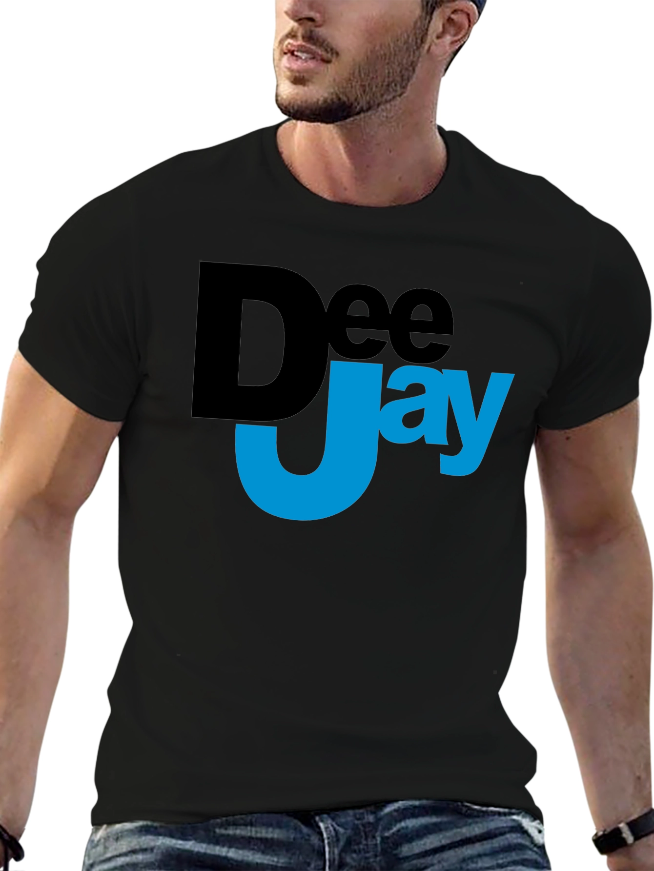 DeeJay Graphic Black T-Shirt
