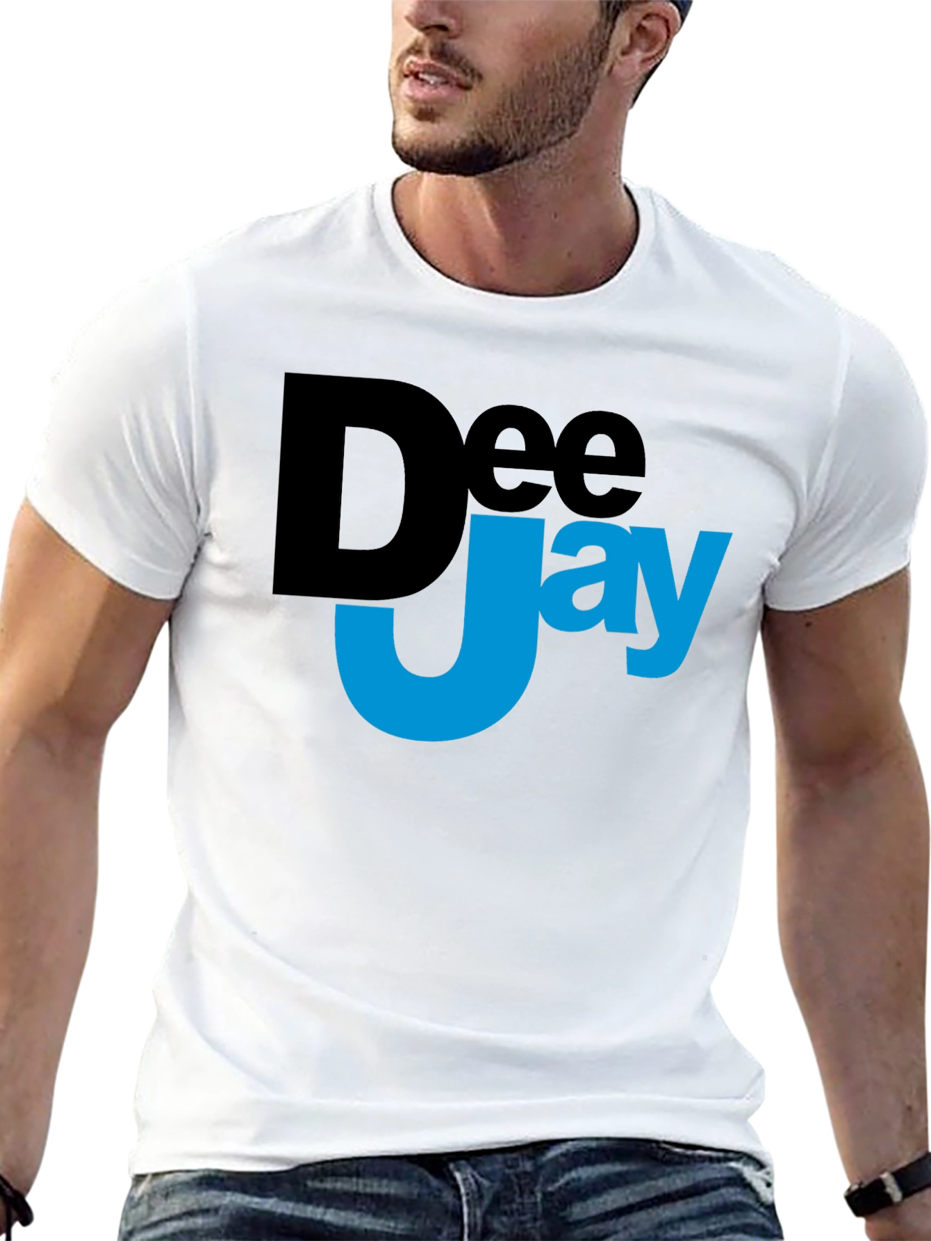 DeeJay Graphic Black T-Shirt