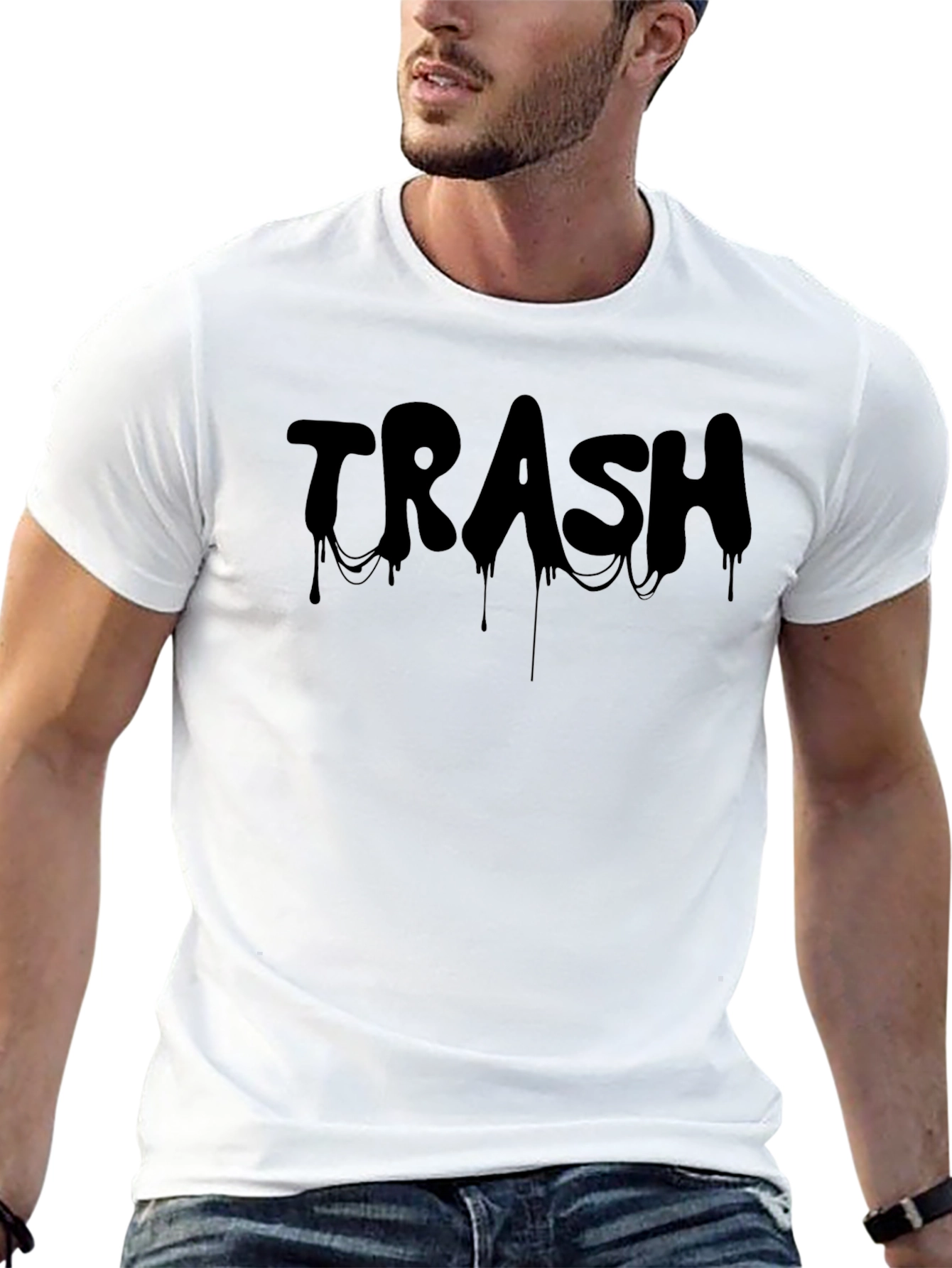 Trash Drip Graphic Tee - Bold Statement Shirt