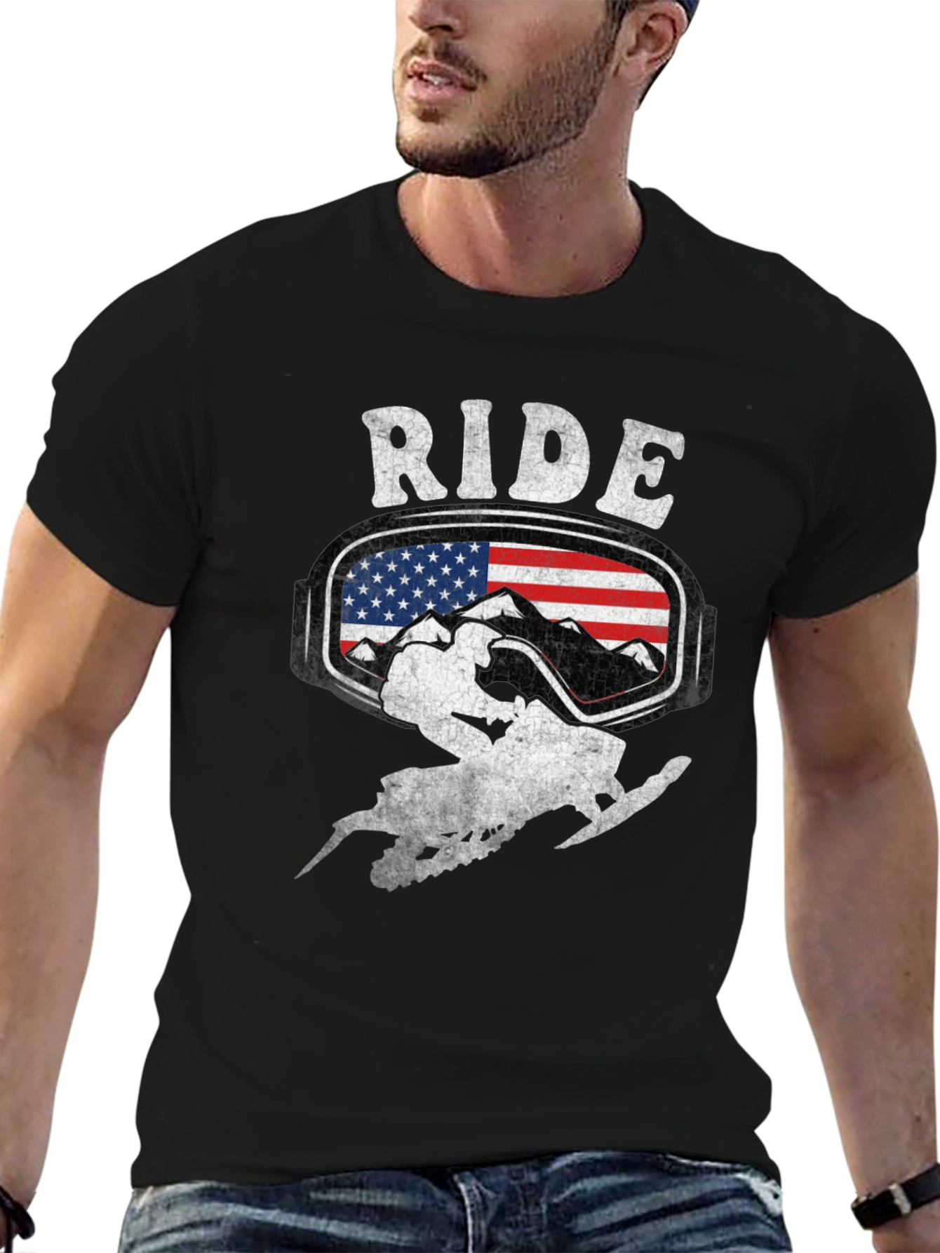 Ride Snowmobile Graphic T-Shirt