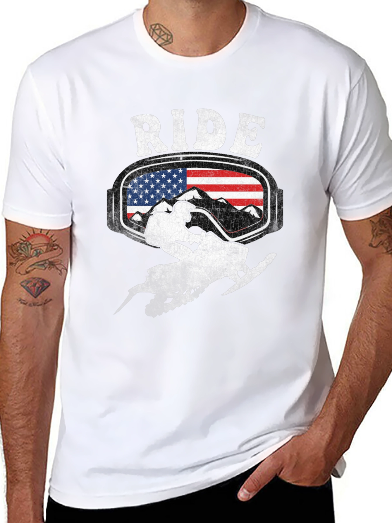 Ride Snowmobile Graphic T-Shirt