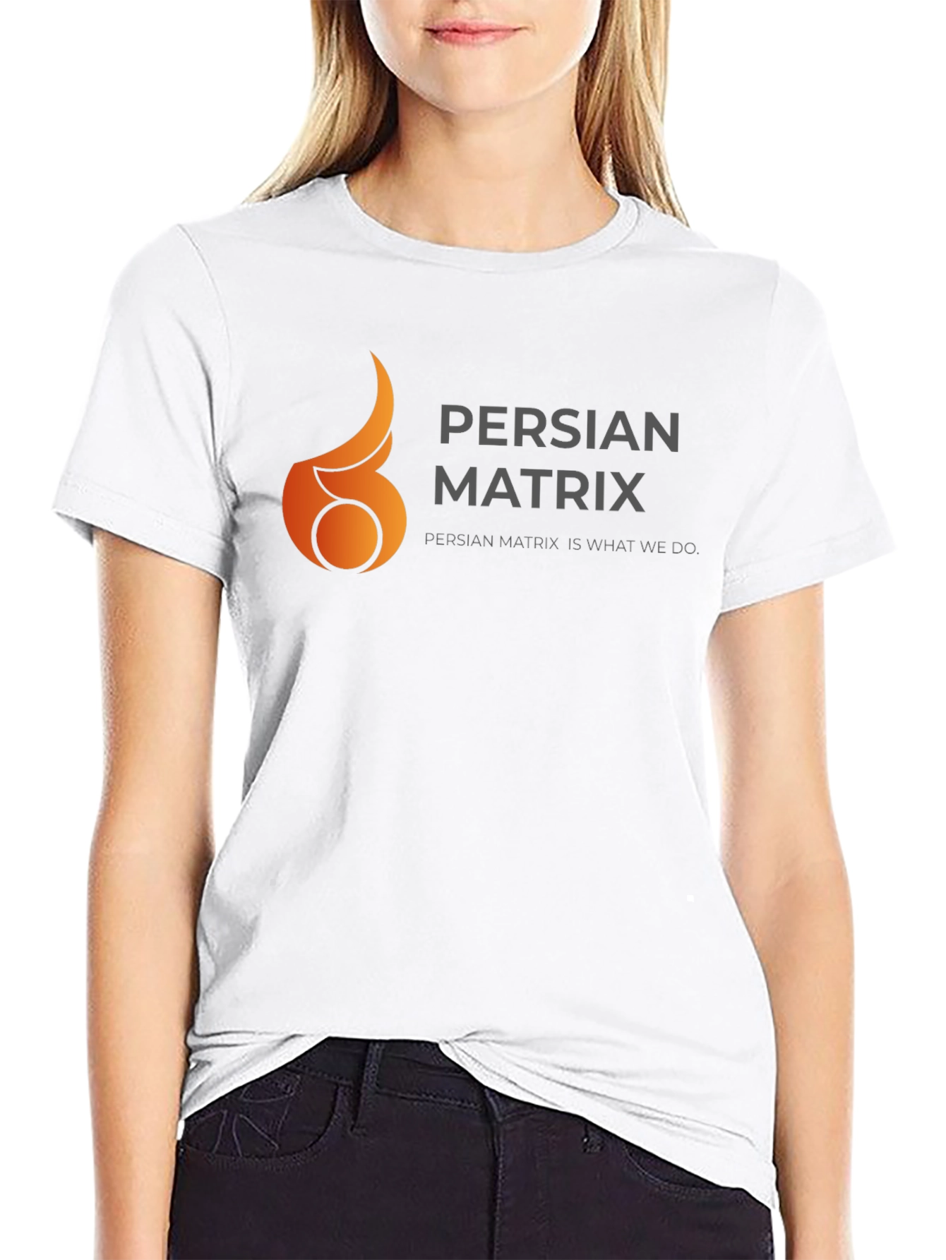 Persian Matrix Black Graphic Tee