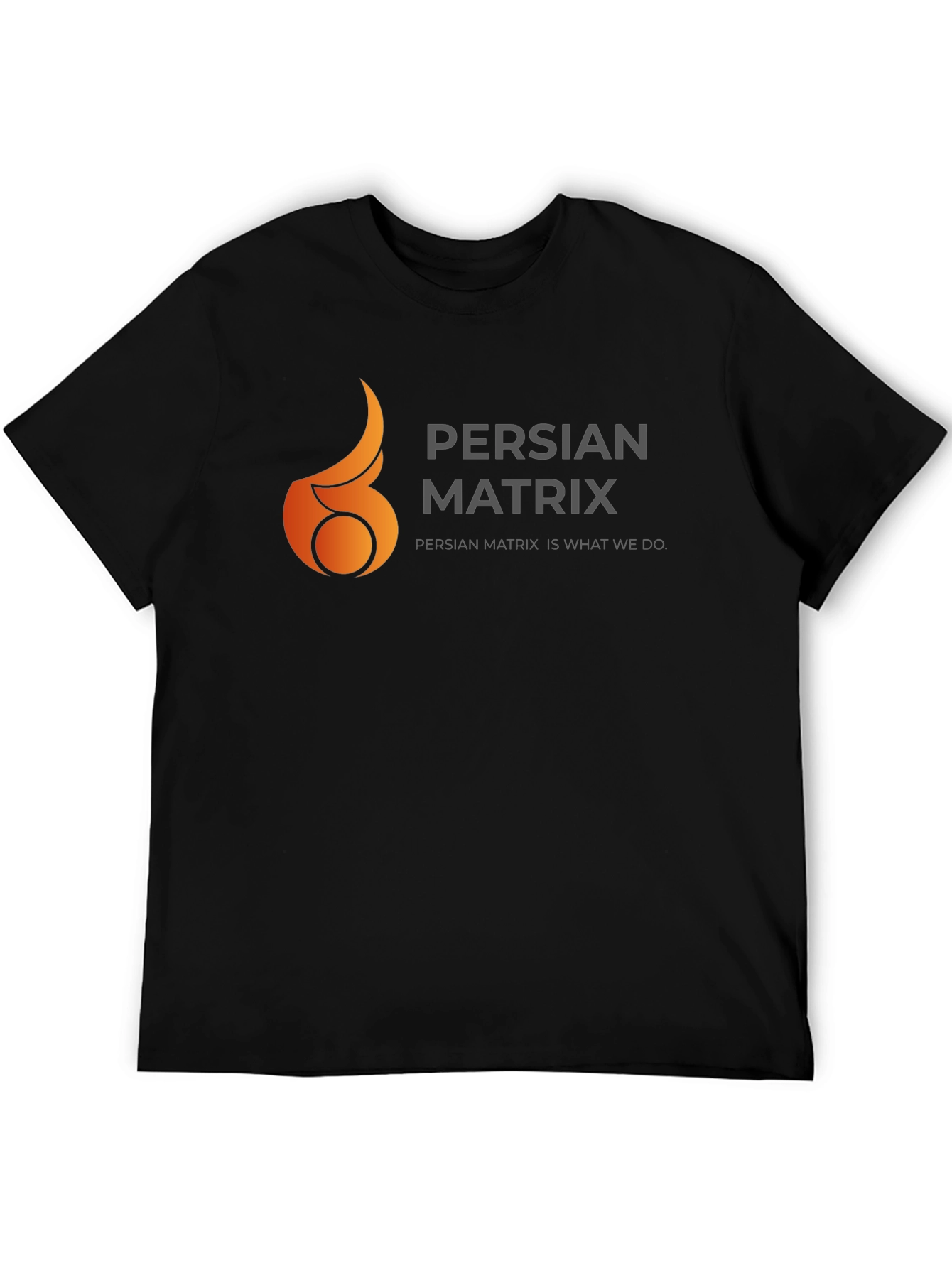 Persian Matrix Black Graphic Tee