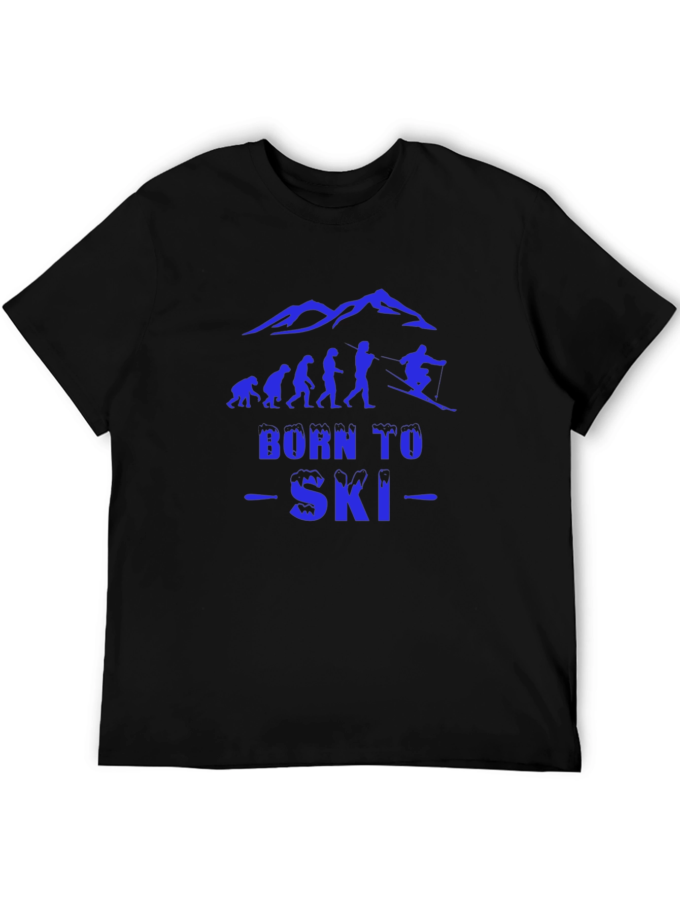Born to Ski Black T-Shirt