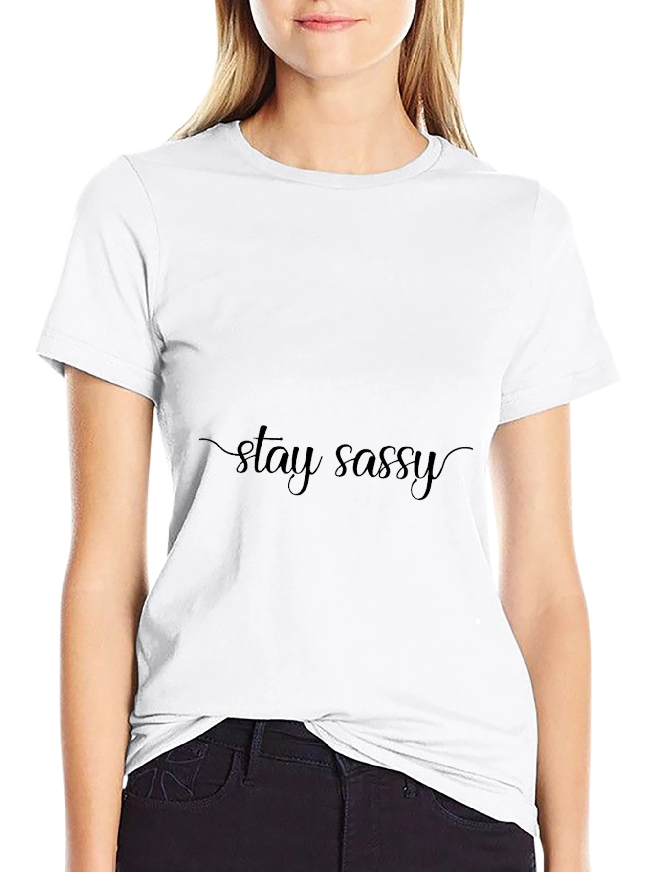 Stay Sassy Black T-Shirt - Stylish and Comfortable