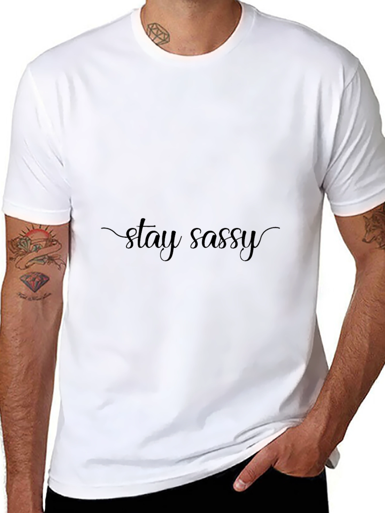Stay Sassy Black T-Shirt - Stylish and Comfortable