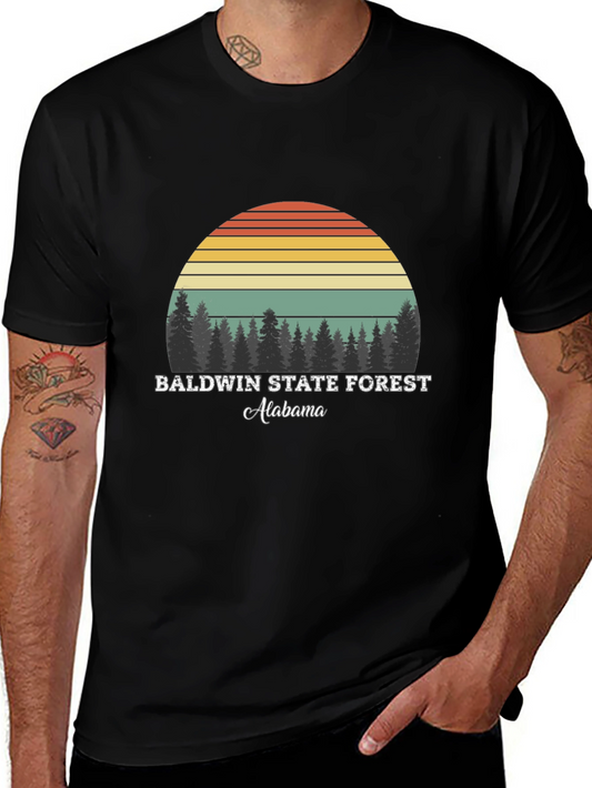 Baldwin State Forest Alabama Retro T-Shirt