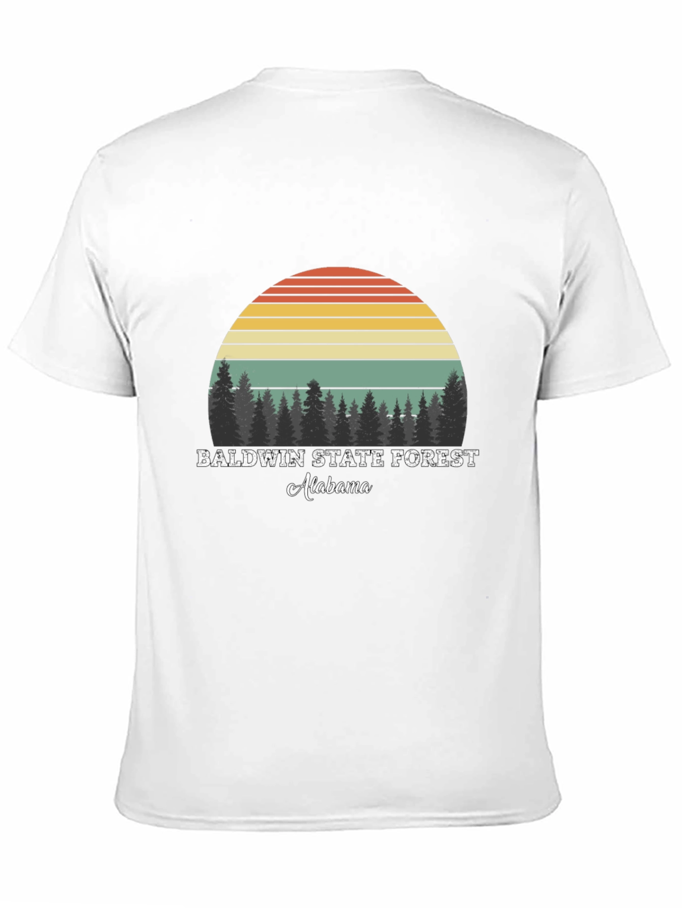 Baldwin State Forest Alabama Retro T-Shirt