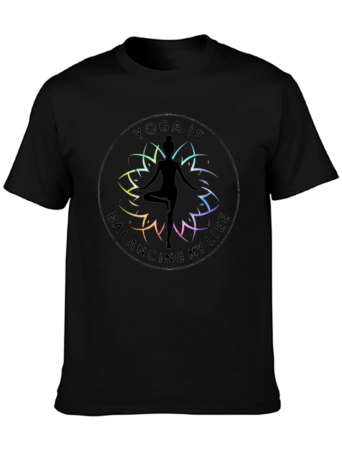 Yoga Is Balancing My Life Graphic Tee