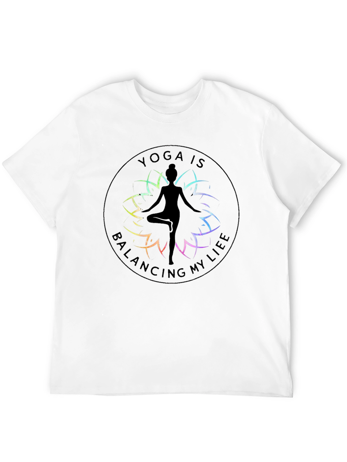 Yoga Is Balancing My Life Graphic Tee