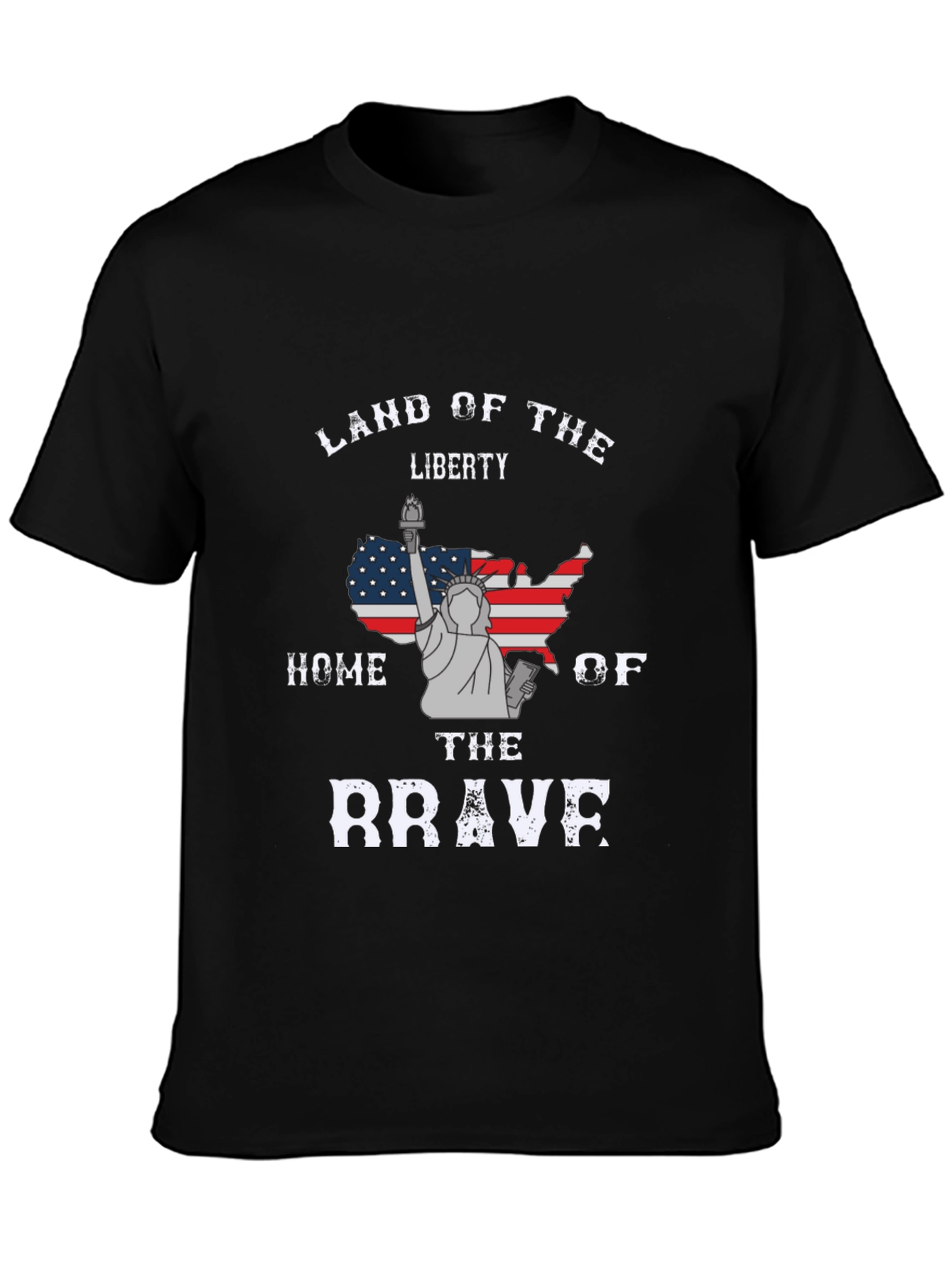 Land of Liberty USA Flag Graphic T-Shirt