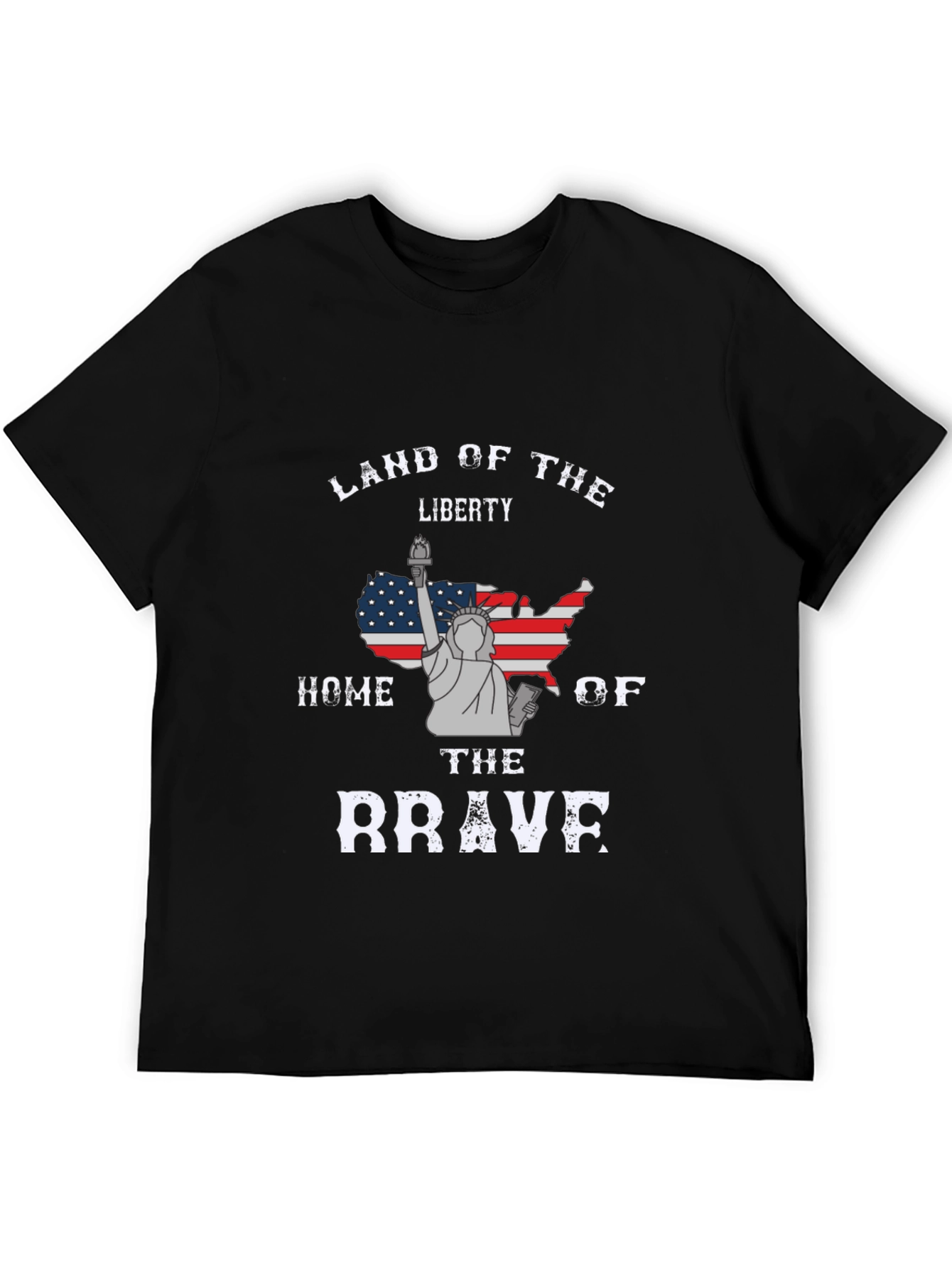 Land of Liberty USA Flag Graphic T-Shirt